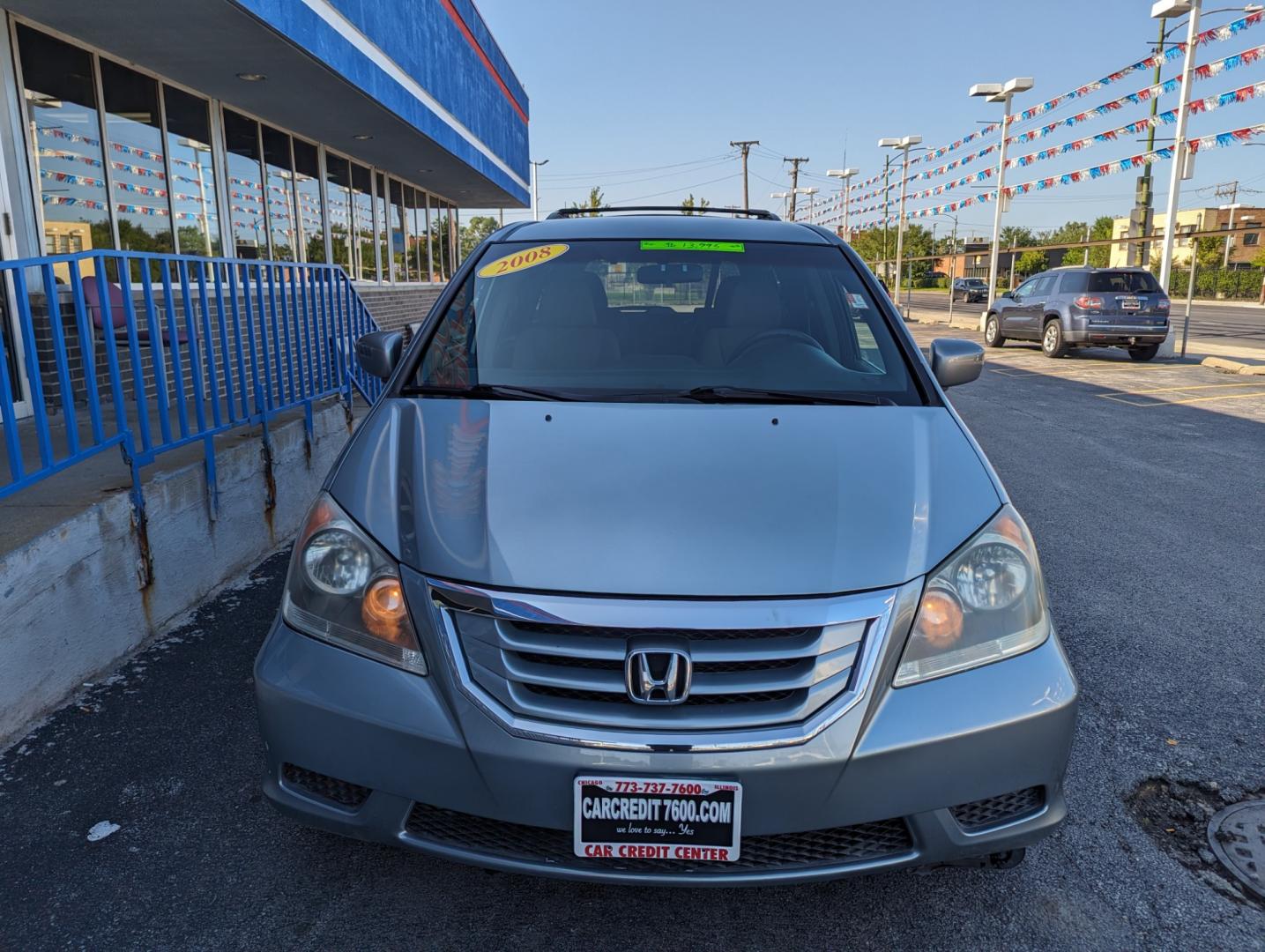 2008 SILVER Honda Odyssey EX (5FNRL38468B) with an 3.5L V6 SOHC 24V engine, 5-Speed Automatic Overdrive transmission, located at 7600 S Western Ave., Chicago, IL, 60620, (773) 918-3980, 0.000000, 0.000000 - Photo#2