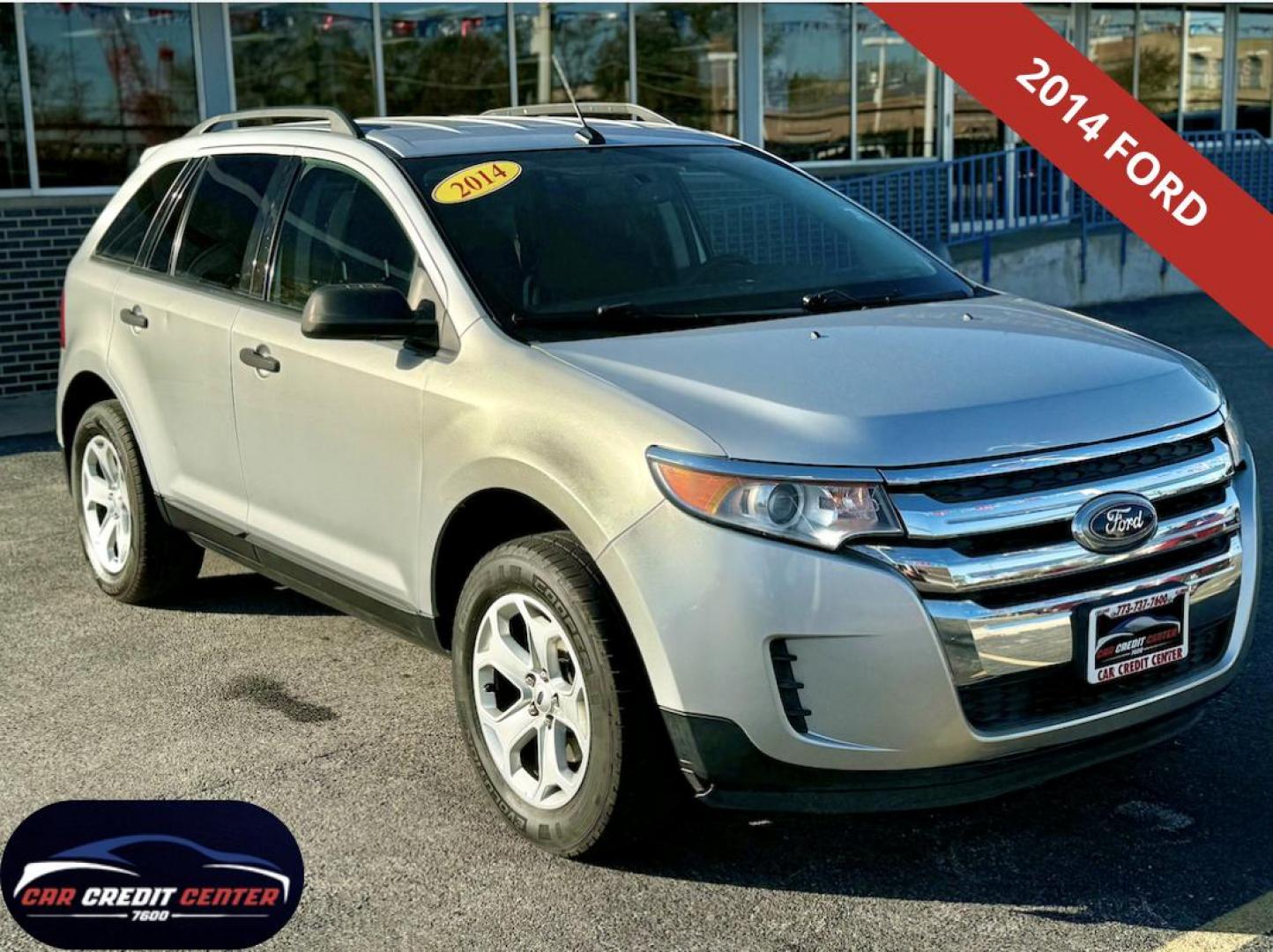 2014 SILVER Ford Edge SE AWD (2FMDK4GC0EB) with an 3.5L V6 DOHC 24V engine, 6-Speed Automatic transmission, located at 7600 S Western Ave., Chicago, IL, 60620, (773) 918-3980, 0.000000, 0.000000 - Photo#0