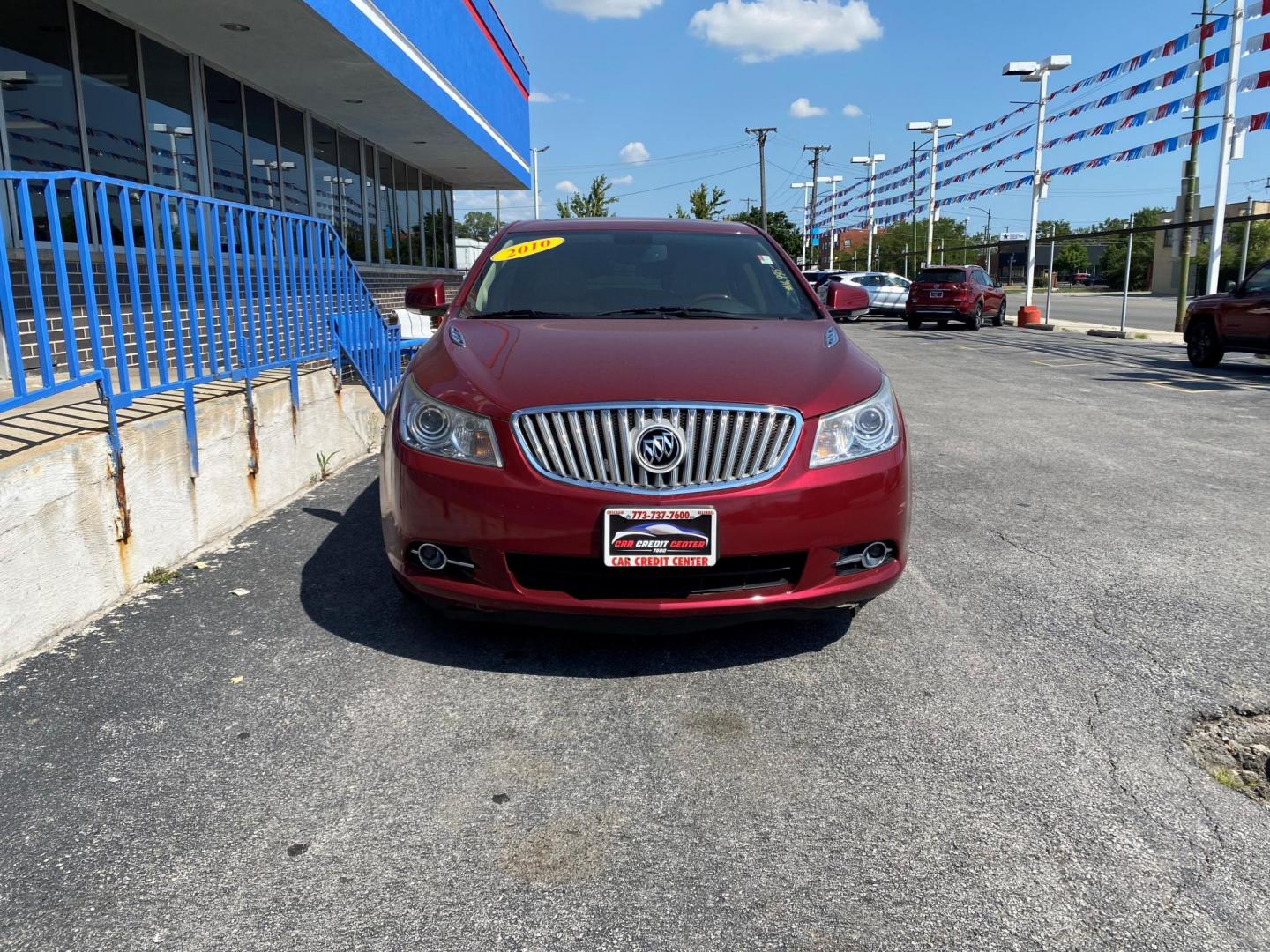 2010 RED Buick LaCrosse CXL AWD (1G4GD5GG9AF) with an 3.0L V6 DOHC 24V engine, 6-Speed Automatic Overdrive transmission, located at 7600 S Western Ave., Chicago, IL, 60620, (773) 918-3980, 0.000000, 0.000000 - Photo#1