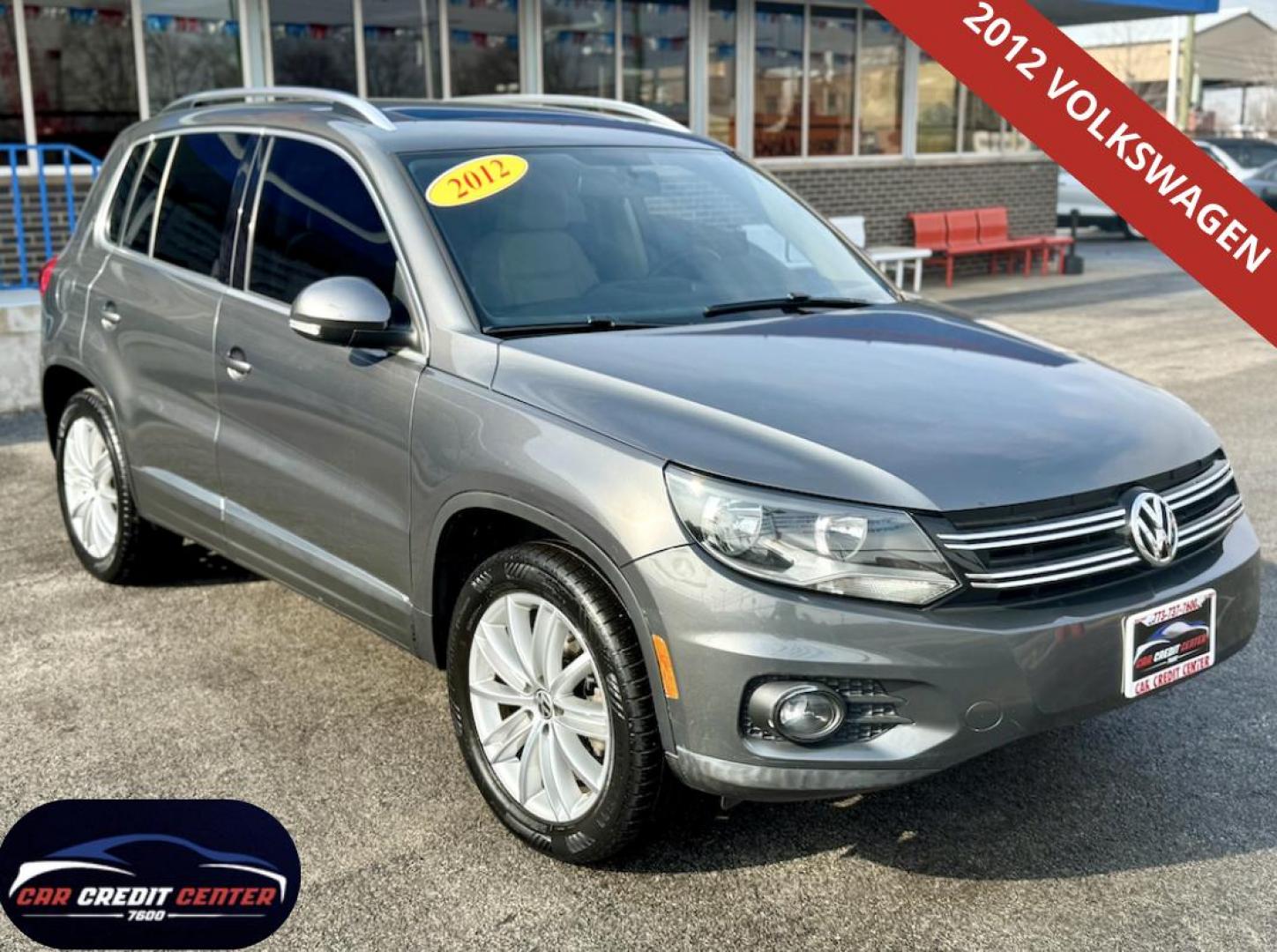 2012 GRAY Volkswagen Tiguan S (WVGAV7AX7CW) with an 2.0L L4 DOHC 16V TURBO engine, located at 7600 S Western Ave., Chicago, IL, 60620, (773) 918-3980, 0.000000, 0.000000 - Photo#0