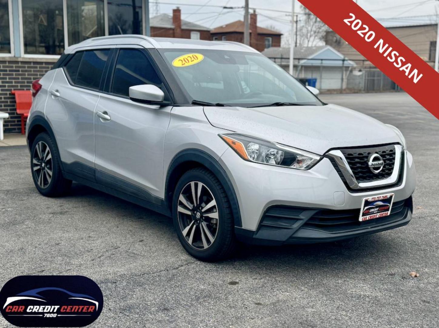 2020 SILVER Nissan Kicks SV (3N1CP5CV0LL) with an 1.6L L4 engine, CVT transmission, located at 7600 S Western Ave., Chicago, IL, 60620, (773) 918-3980, 0.000000, 0.000000 - Photo#0