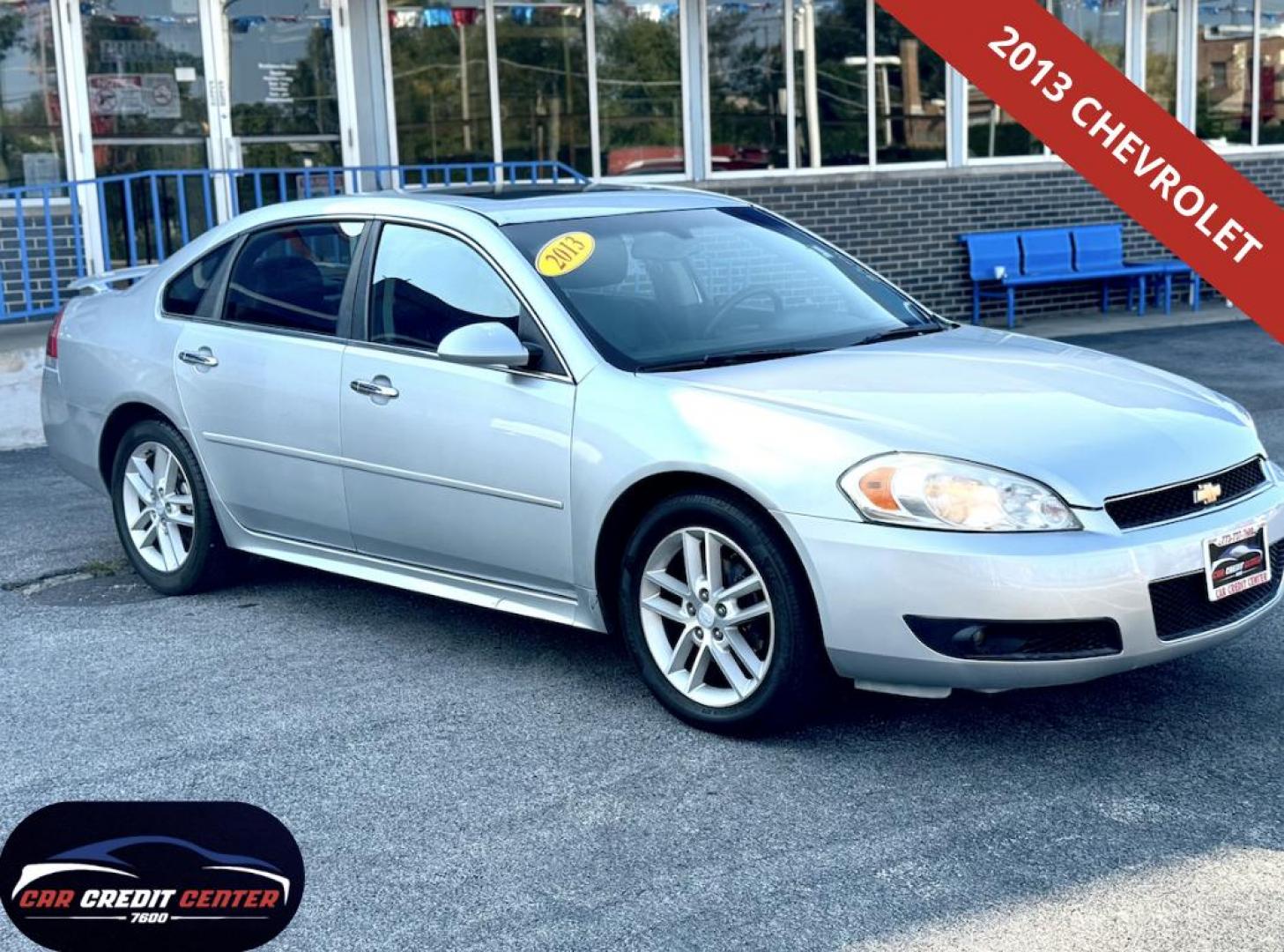 2013 SILVER Chevrolet Impala LTZ (2G1WC5E34D1) with an 3.6L V6 DOHC 16V FFV engine, 6-Speed Automatic transmission, located at 7600 S Western Ave., Chicago, IL, 60620, (773) 918-3980, 0.000000, 0.000000 - Photo#0