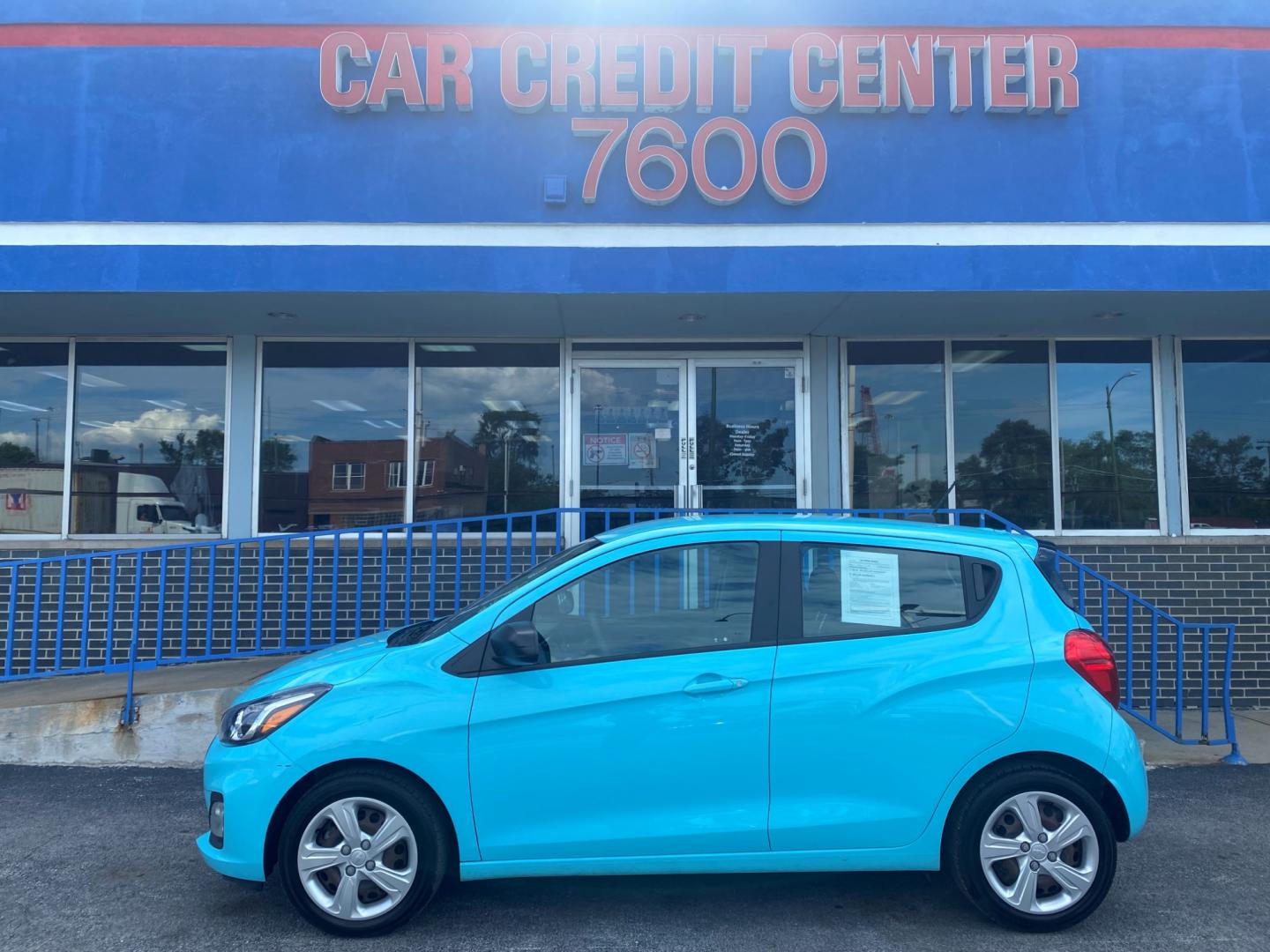 2021 BLUE Chevrolet Spark LS CVT (KL8CB6SA0MC) with an 1.4L L4 16V DOHC engine, CVT transmission, located at 7600 S Western Ave., Chicago, IL, 60620, (773) 918-3980, 0.000000, 0.000000 - Photo#0