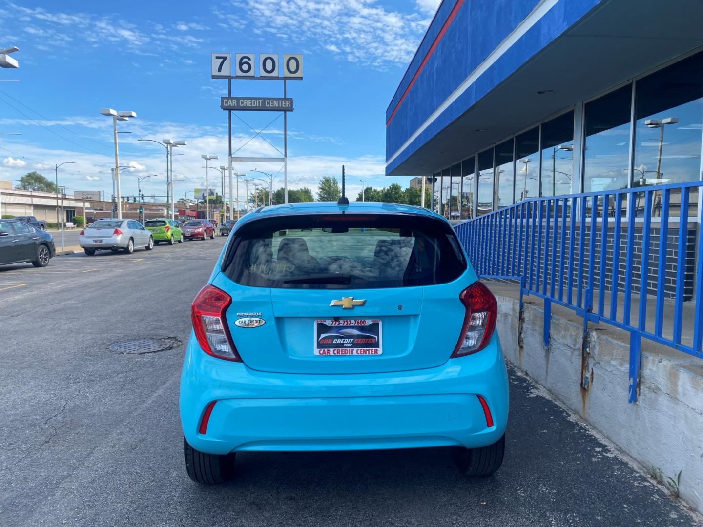 2021 BLUE Chevrolet Spark LS CVT (KL8CB6SA0MC) with an 1.4L L4 16V DOHC engine, CVT transmission, located at 7600 S Western Ave., Chicago, IL, 60620, (773) 918-3980, 0.000000, 0.000000 - Photo#2