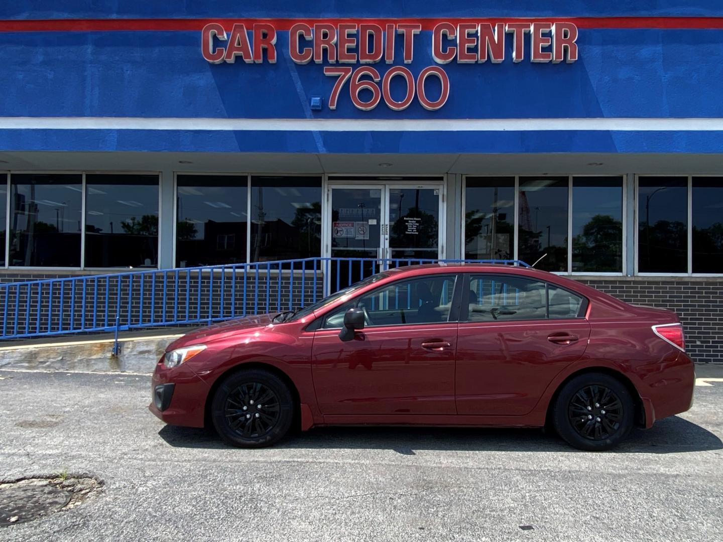 2012 MARRON Subaru Impreza Base 4-Door (JF1GJAA69CH) with an 2.0L H4 DOHC 16V engine, Continuously Variable Transmission transmission, located at 7600 S Western Ave., Chicago, IL, 60620, (773) 918-3980, 0.000000, 0.000000 - Photo#0