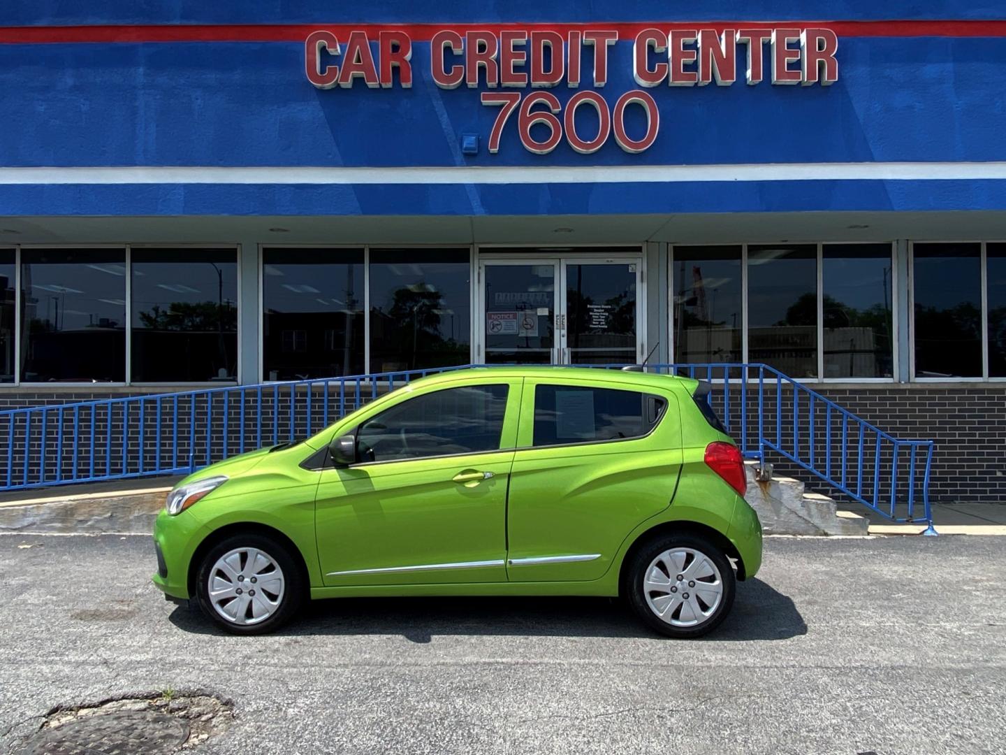 2016 GREEN Chevrolet Spark LS CVT (KL8CB6SA9GC) with an 1.4L L4 16V DOHC engine, CVT transmission, located at 7600 S Western Ave., Chicago, IL, 60620, (773) 918-3980, 0.000000, 0.000000 - Photo#0