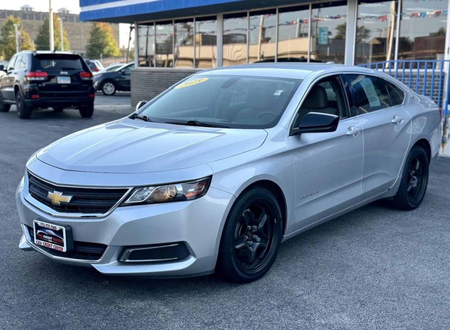 2015 SILVER Chevrolet Impala LS (2G11Z5SLXF9) with an 2.5L L4 DOHC 16V engine, 6-Speed Automatic transmission, located at 7600 S Western Ave., Chicago, IL, 60620, (773) 918-3980, 0.000000, 0.000000 - Photo#2