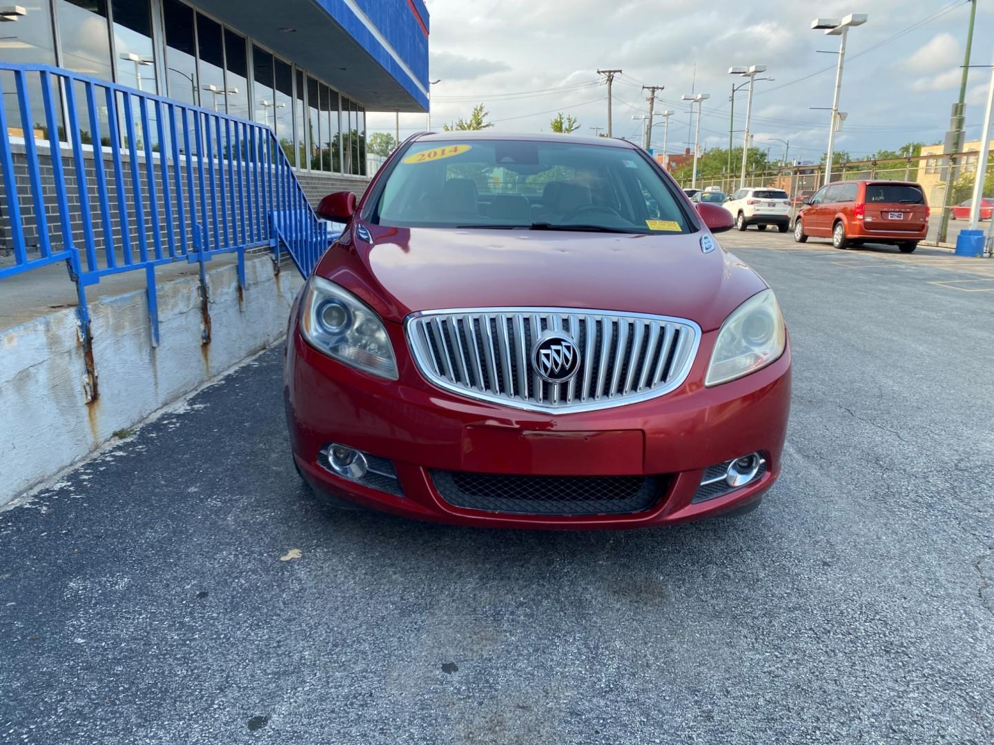 2014 RED Buick Verano Convenience (1G4PR5SK8E4) with an 2.4L L4 DOHC 16V FFV engine, 6-Speed Automatic transmission, located at 7600 S Western Ave., Chicago, IL, 60620, (773) 918-3980, 0.000000, 0.000000 - Photo#1