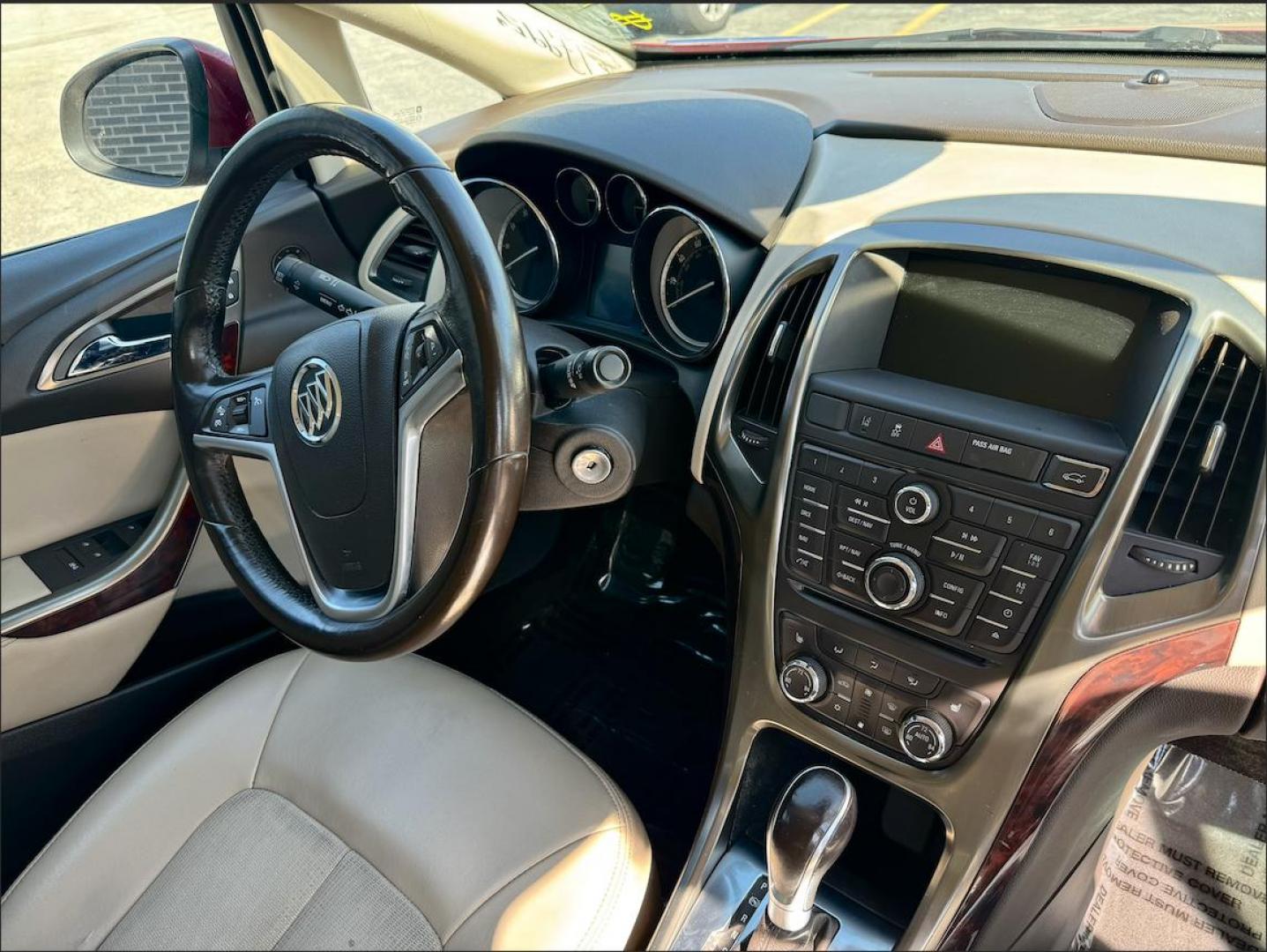 2014 RED Buick Verano Convenience (1G4PR5SK8E4) with an 2.4L L4 DOHC 16V FFV engine, 6-Speed Automatic transmission, located at 7600 S Western Ave., Chicago, IL, 60620, (773) 918-3980, 0.000000, 0.000000 - Photo#8