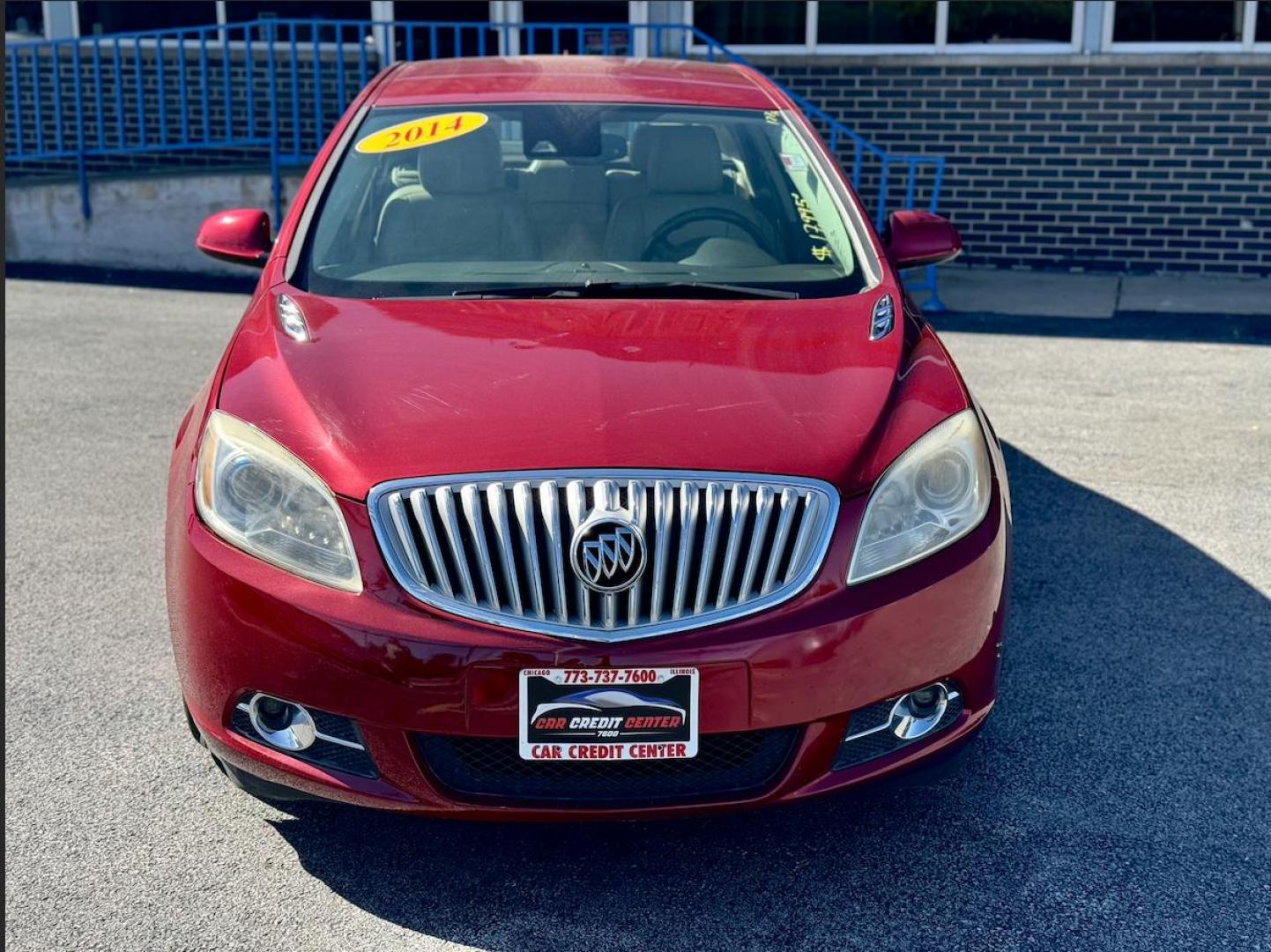 2014 RED Buick Verano Convenience (1G4PR5SK8E4) with an 2.4L L4 DOHC 16V FFV engine, 6-Speed Automatic transmission, located at 7600 S Western Ave., Chicago, IL, 60620, (773) 918-3980, 0.000000, 0.000000 - Photo#2