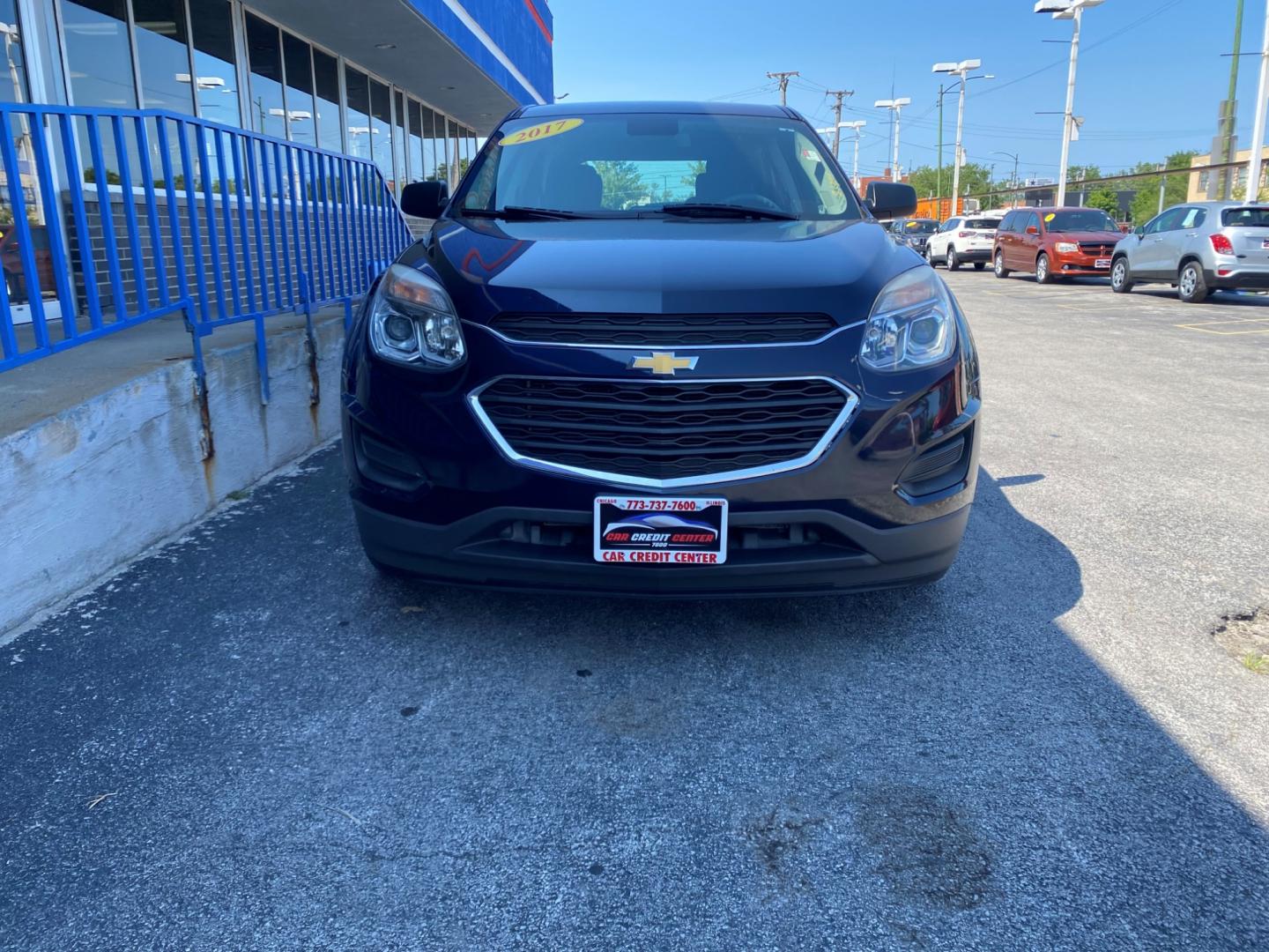 2017 BLUE Chevrolet Equinox LS 2WD (2GNALBEK4H1) with an 2.4L L4 DOHC 16V FFV engine, 6A transmission, located at 7600 S Western Ave., Chicago, IL, 60620, (773) 918-3980, 0.000000, 0.000000 - Photo#1