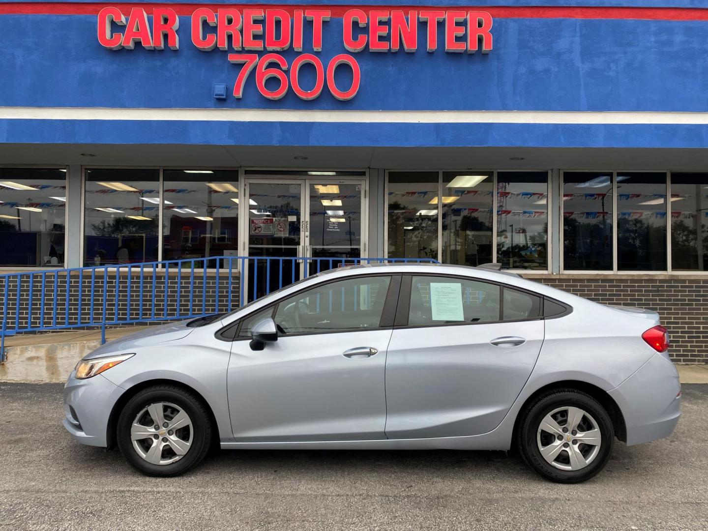 2018 BLUE Chevrolet Cruze LS Auto (1G1BC5SM4J7) with an 1.4L L4 DOHC 16V TURBO engine, 6A transmission, located at 7600 S Western Ave., Chicago, IL, 60620, (773) 918-3980, 0.000000, 0.000000 - Photo#0