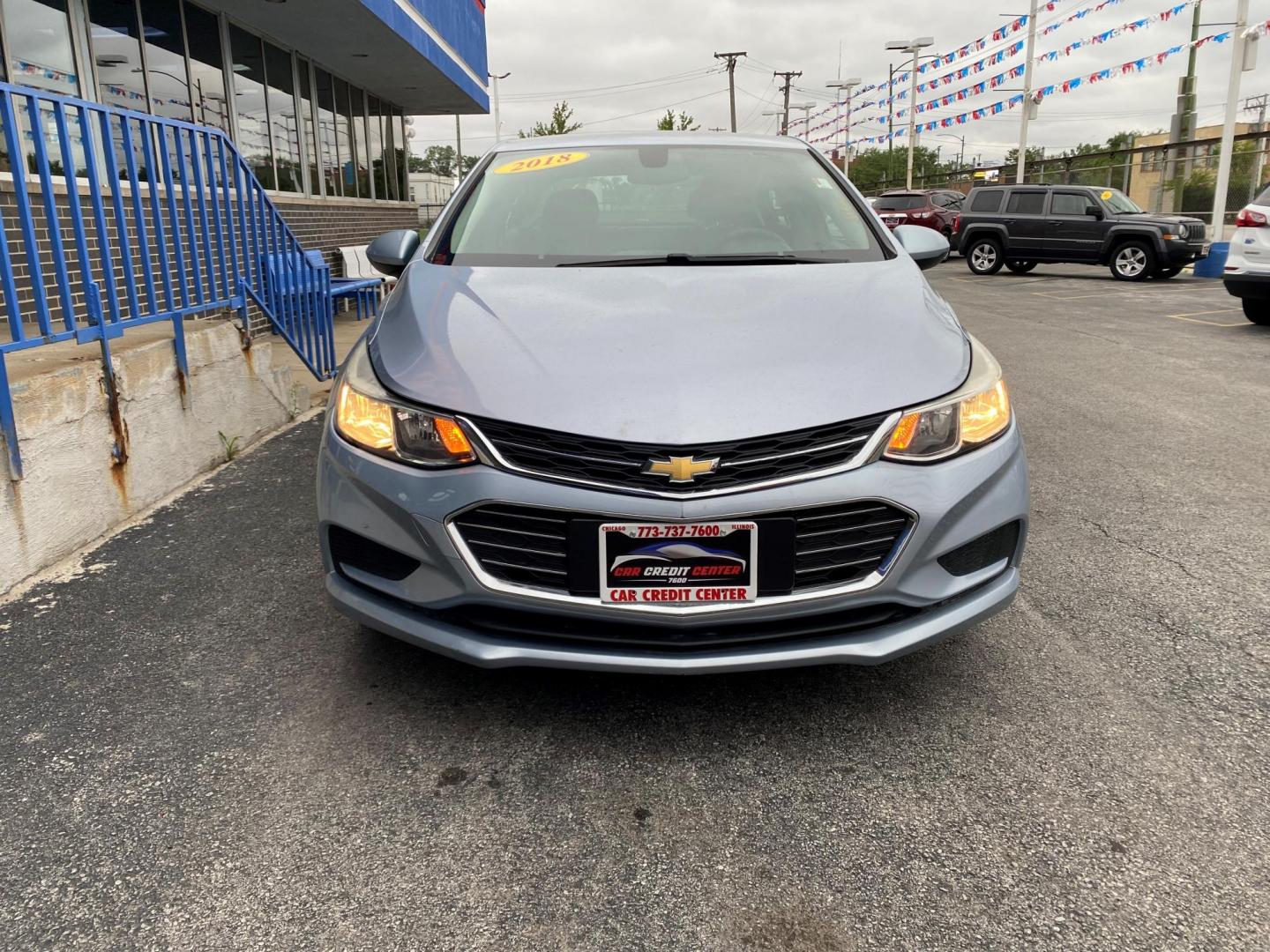 2018 BLUE Chevrolet Cruze LS Auto (1G1BC5SM4J7) with an 1.4L L4 DOHC 16V TURBO engine, 6A transmission, located at 7600 S Western Ave., Chicago, IL, 60620, (773) 918-3980, 0.000000, 0.000000 - Photo#1