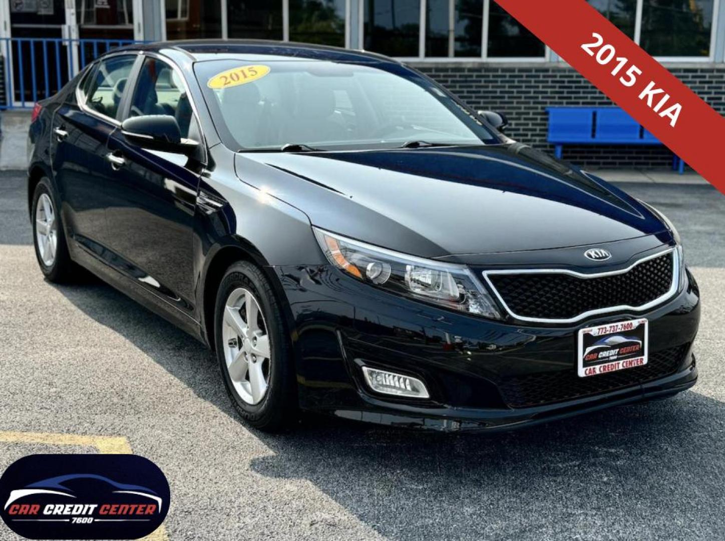 2015 BLACK Kia Optima LX (5XXGM4A79FG) with an 2.4L L4 DOHC 16V engine, 6-Speed Automatic transmission, located at 7600 S Western Ave., Chicago, IL, 60620, (773) 918-3980, 0.000000, 0.000000 - Photo#0