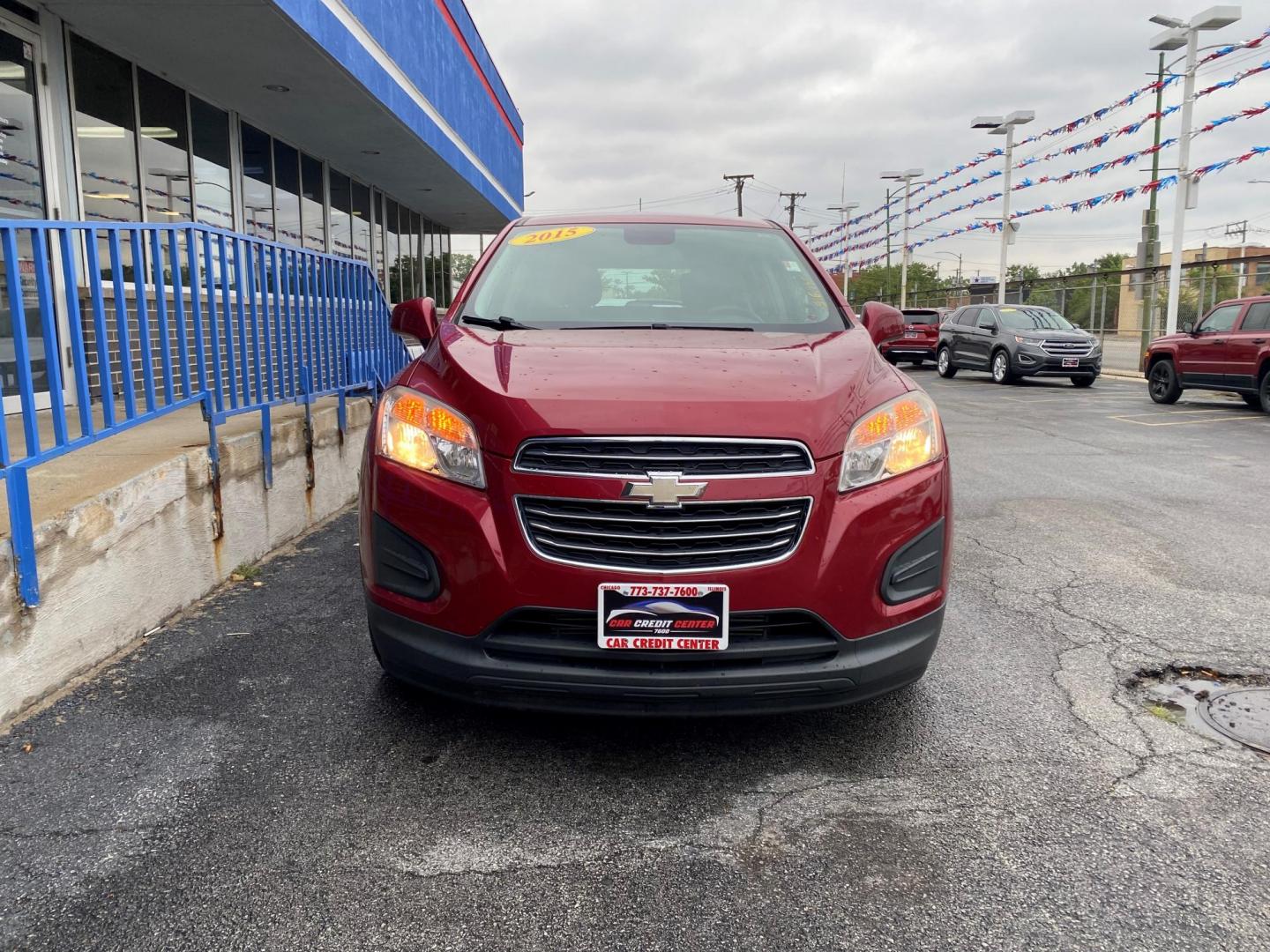 2015 RED Chevrolet Trax LS FWD (KL7CJKSBXFB) with an 1.4L L4 DOHC 16V FFV engine, located at 7600 S Western Ave., Chicago, IL, 60620, (773) 918-3980, 0.000000, 0.000000 - Photo#1