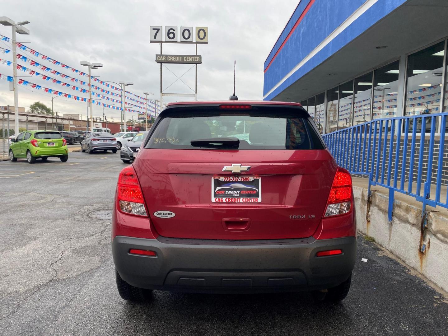 2015 RED Chevrolet Trax LS FWD (KL7CJKSBXFB) with an 1.4L L4 DOHC 16V FFV engine, located at 7600 S Western Ave., Chicago, IL, 60620, (773) 918-3980, 0.000000, 0.000000 - Photo#2