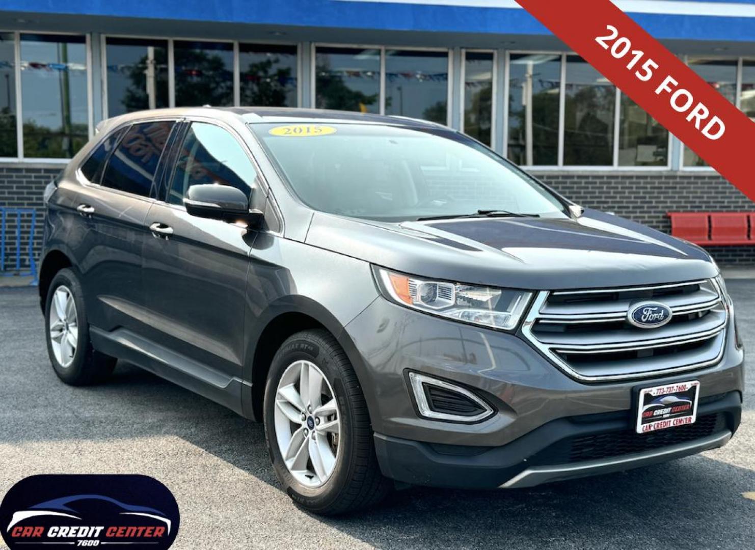 2015 GRAY Ford Edge SEL AWD (2FMTK4J96FB) with an 2.0L L4 DOHC 16V engine, 6-Speed Automatic transmission, located at 7600 S Western Ave., Chicago, IL, 60620, (773) 918-3980, 0.000000, 0.000000 - Photo#0