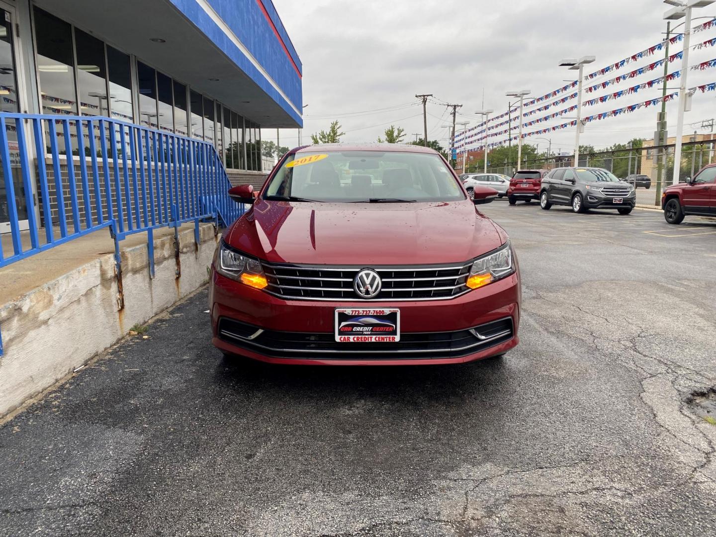 2017 RED Volkswagen Passat SE 6A (1VWBT7A30HC) with an 1.8L L4 TURBO DIESEL engine, 6A transmission, located at 7600 S Western Ave., Chicago, IL, 60620, (773) 918-3980, 0.000000, 0.000000 - Photo#1