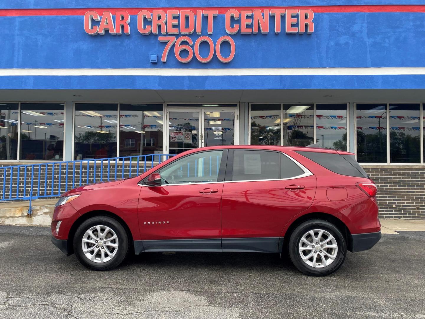 2019 RED Chevrolet Equinox LT 2WD (3GNAXJEV0KS) with an 1.5L L4 DIR DOHC 16V TURBO engine, 6A transmission, located at 7600 S Western Ave., Chicago, IL, 60620, (773) 918-3980, 0.000000, 0.000000 - Photo#0