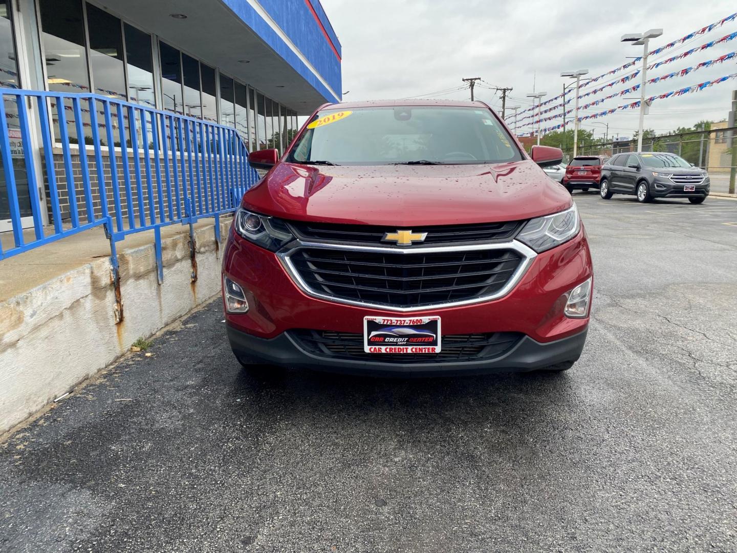 2019 RED Chevrolet Equinox LT 2WD (3GNAXJEV0KS) with an 1.5L L4 DIR DOHC 16V TURBO engine, 6A transmission, located at 7600 S Western Ave., Chicago, IL, 60620, (773) 918-3980, 0.000000, 0.000000 - Photo#1