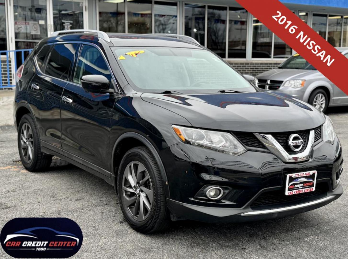 2016 BLCK Nissan Rogue S AWD (5N1AT2MV1GC) with an 2.5L L4 DOHC 16V engine, CVT transmission, located at 7600 S Western Ave., Chicago, IL, 60620, (773) 918-3980, 0.000000, 0.000000 - Photo#0