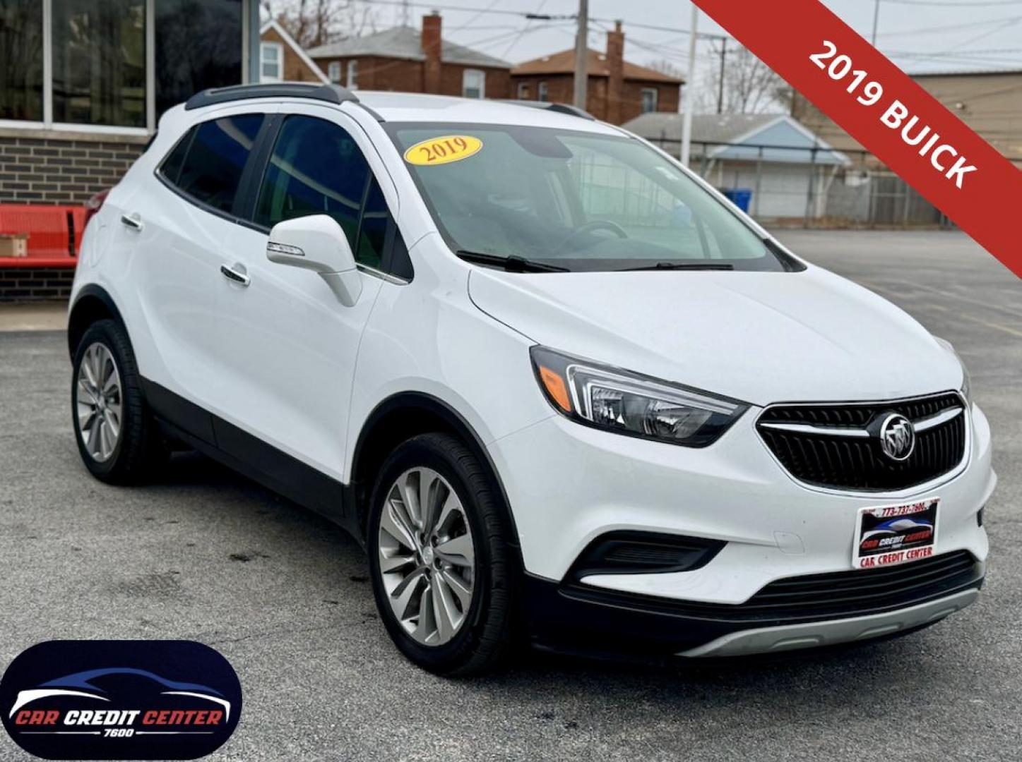 2019 WHITE Buick Encore Preferred FWD (KL4CJASB7KB) with an 1.4L L4 DOHC 16V TURBO engine, 6A transmission, located at 7600 S Western Ave., Chicago, IL, 60620, (773) 918-3980, 0.000000, 0.000000 - Photo#0