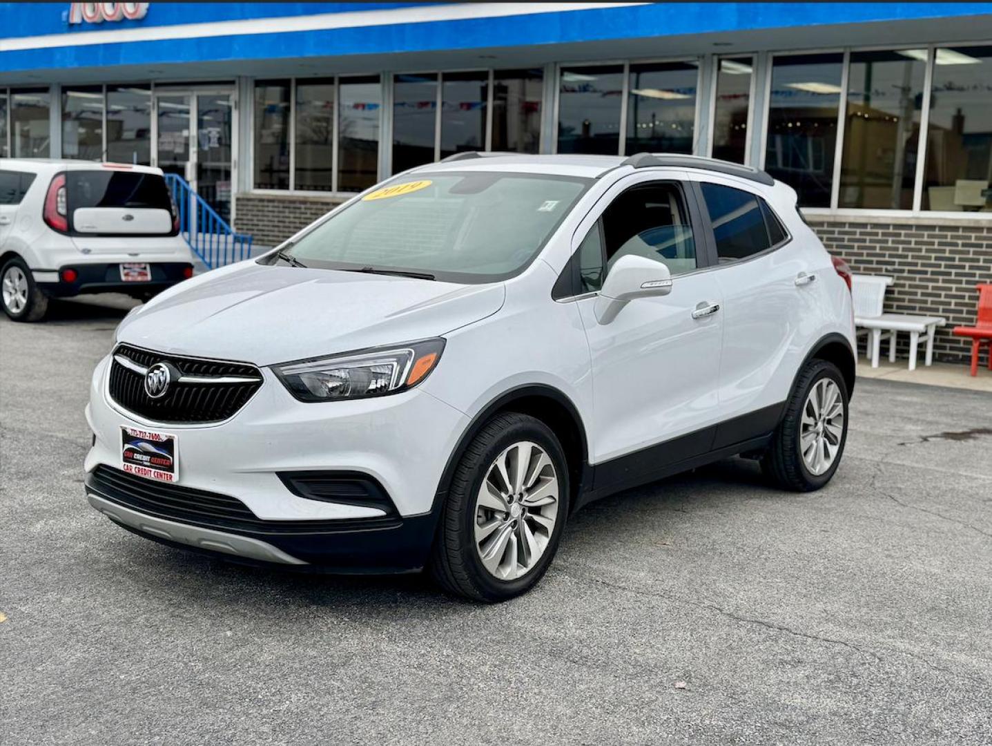 2019 WHITE Buick Encore Preferred FWD (KL4CJASB7KB) with an 1.4L L4 DOHC 16V TURBO engine, 6A transmission, located at 7600 S Western Ave., Chicago, IL, 60620, (773) 918-3980, 0.000000, 0.000000 - Photo#2