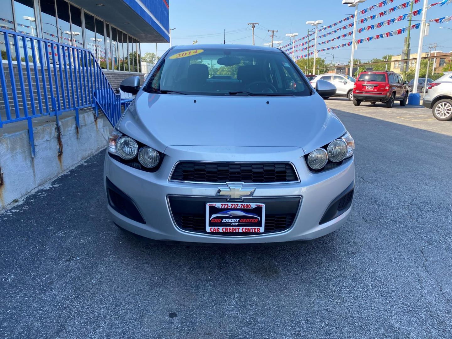 2014 SILVER Chevrolet Sonic LT Auto Sedan (1G1JC5SHXE4) with an 1.8L L4 DOHC 24V engine, 6-Speed Automatic transmission, located at 7600 S Western Ave., Chicago, IL, 60620, (773) 918-3980, 0.000000, 0.000000 - Photo#1