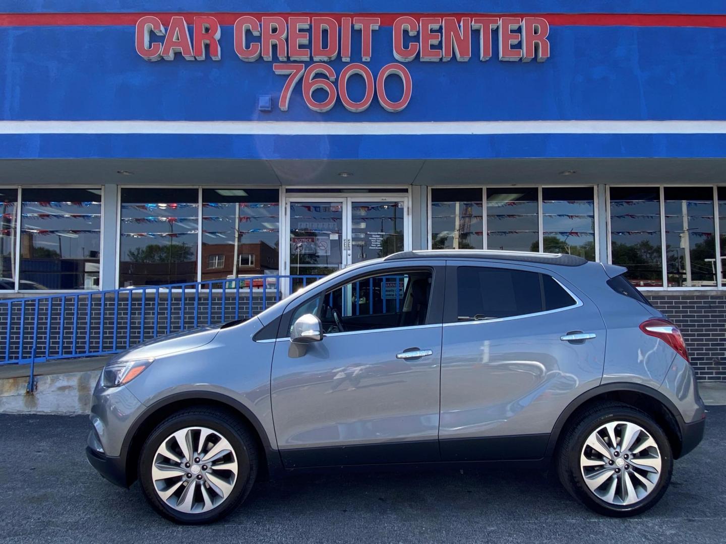 2019 GRAY Buick Encore Preferred FWD (KL4CJASB7KB) with an 1.4L L4 DOHC 16V TURBO engine, 6A transmission, located at 7600 S Western Ave., Chicago, IL, 60620, (773) 918-3980, 0.000000, 0.000000 - Photo#0