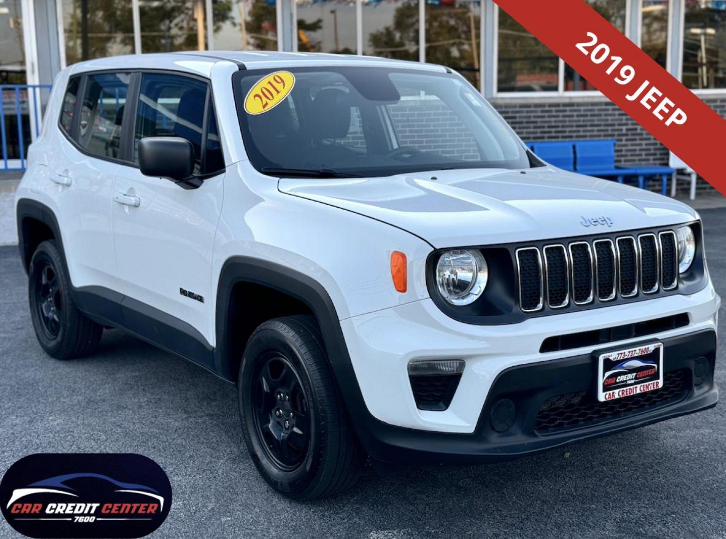 2019 WHITE Jeep Renegade Sport 4WD (ZACNJBAB4KP) with an 2.4L L4 DOHC 16V engine, 6M transmission, located at 7600 S Western Ave., Chicago, IL, 60620, (773) 918-3980, 0.000000, 0.000000 - Photo#0