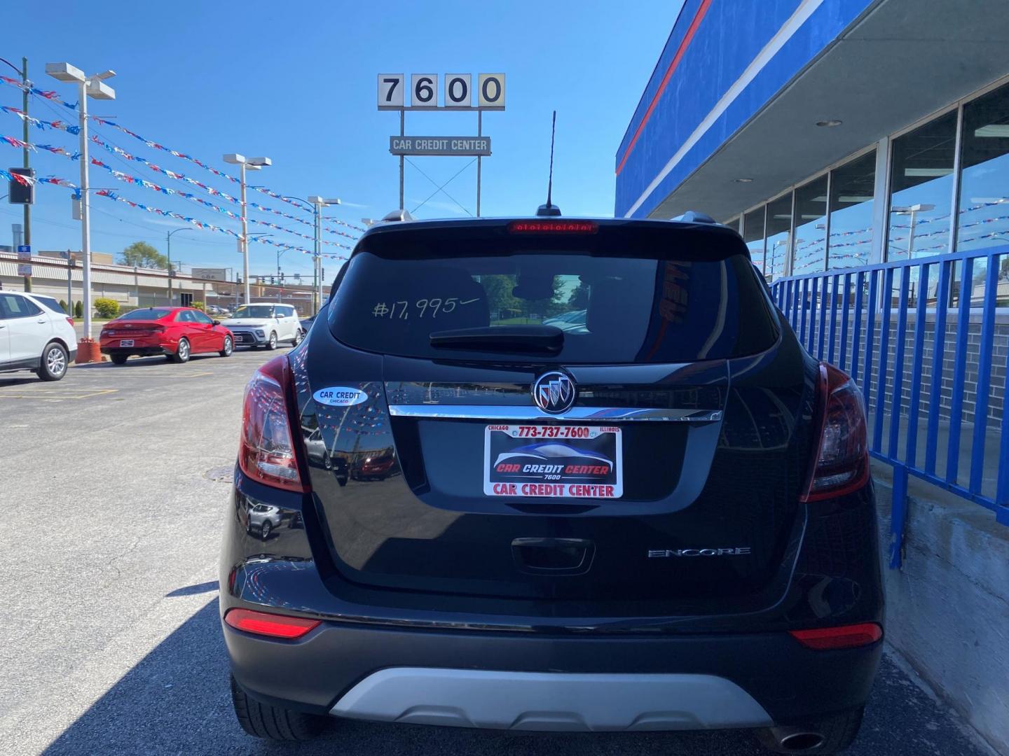 2019 BLACK Buick Encore Preferred FWD (KL4CJASB0KB) with an 1.4L L4 DOHC 16V TURBO engine, 6A transmission, located at 7600 S Western Ave., Chicago, IL, 60620, (773) 918-3980, 0.000000, 0.000000 - Photo#2