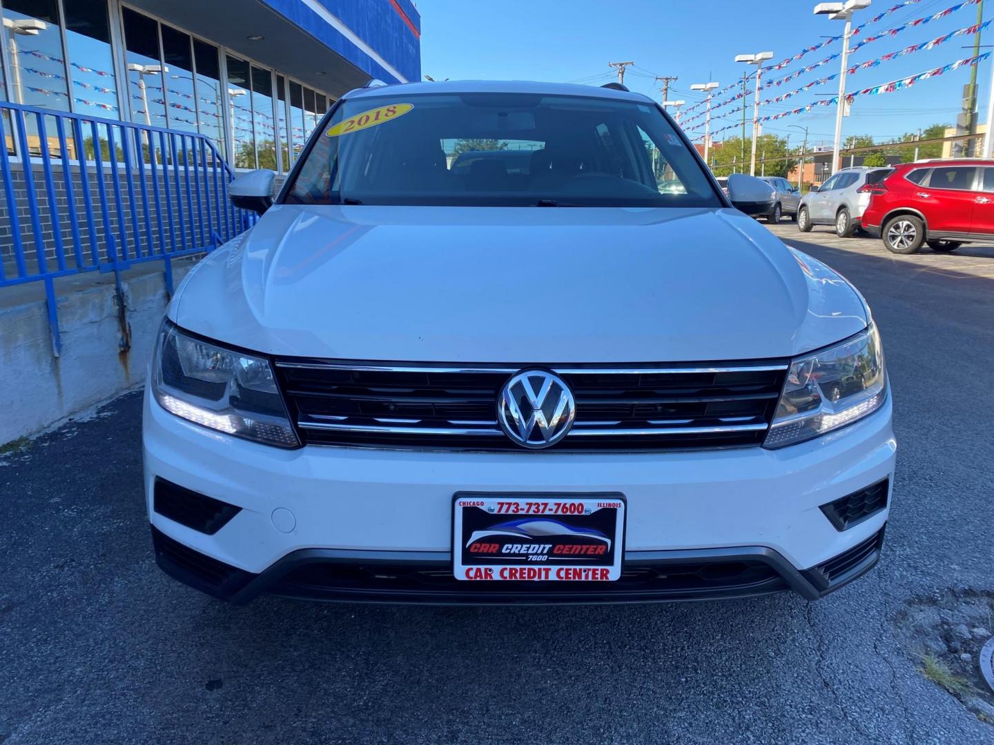 2018 WHITE Volkswagen Tiguan S (3VV1B7AX9JM) with an 2.0L L4 DOHC 16V TURBO engine, 8A transmission, located at 7600 S Western Ave., Chicago, IL, 60620, (773) 918-3980, 0.000000, 0.000000 - Photo#1