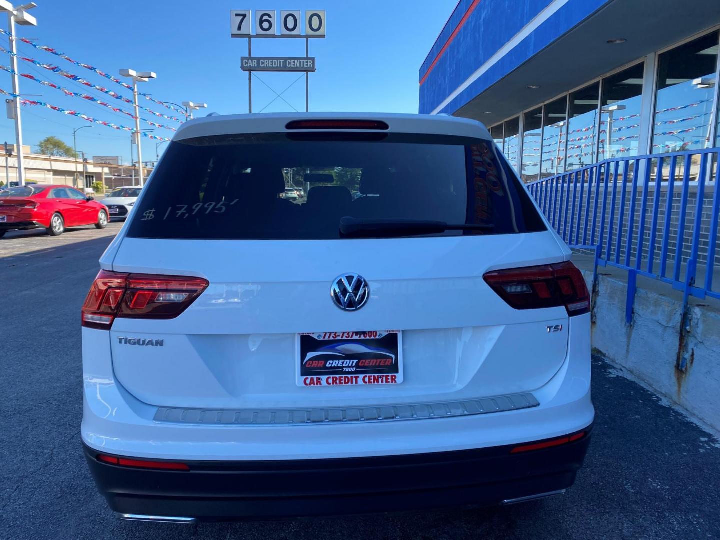 2018 WHITE Volkswagen Tiguan S (3VV1B7AX9JM) with an 2.0L L4 DOHC 16V TURBO engine, 8A transmission, located at 7600 S Western Ave., Chicago, IL, 60620, (773) 918-3980, 0.000000, 0.000000 - Photo#2