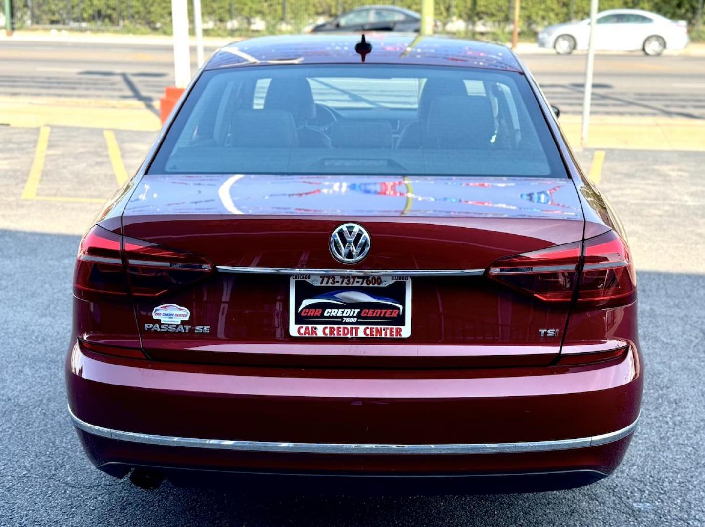 2017 RED Volkswagen Passat SE 6A (1VWBT7A39HC) with an 1.8L L4 TURBO DIESEL engine, 6A transmission, located at 7600 S Western Ave., Chicago, IL, 60620, (773) 918-3980, 0.000000, 0.000000 - Photo#3