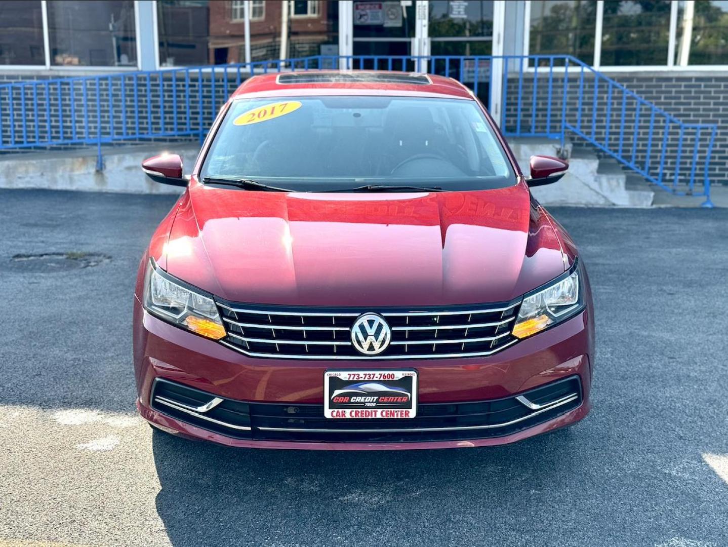 2017 RED Volkswagen Passat SE 6A (1VWBT7A39HC) with an 1.8L L4 TURBO DIESEL engine, 6A transmission, located at 7600 S Western Ave., Chicago, IL, 60620, (773) 918-3980, 0.000000, 0.000000 - Photo#1