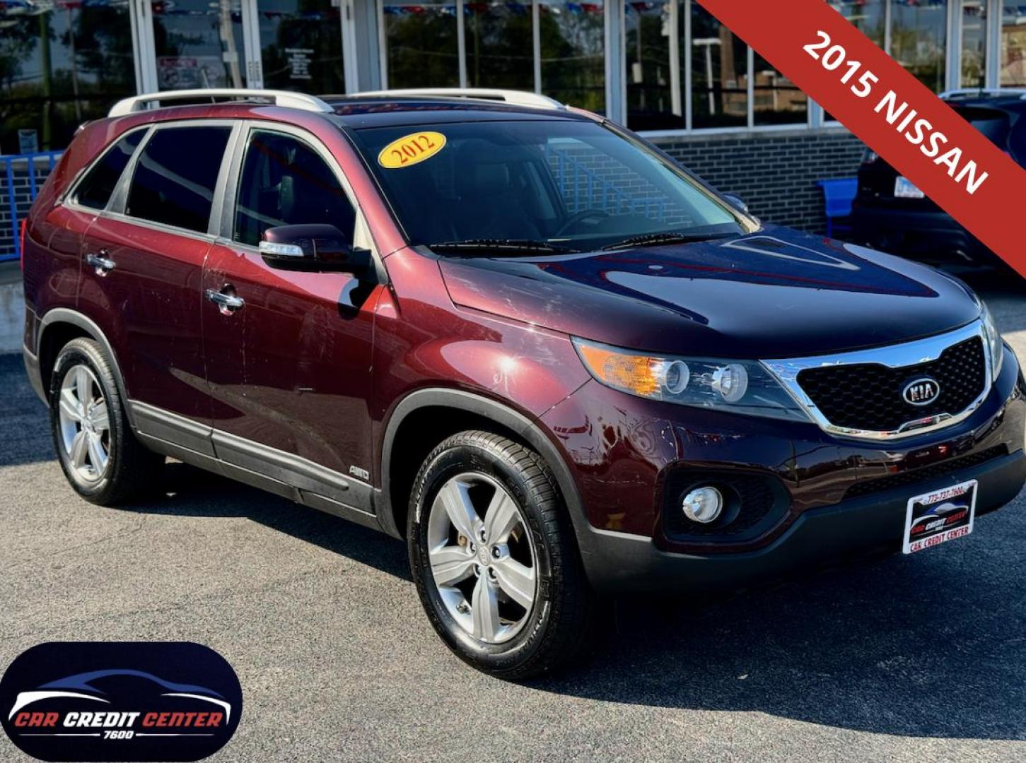 2012 PURPLE Kia Sorento EX 4WD (5XYKUCA62CG) with an 2.4L L4 DOHC 16V engine, 6-Speed Automatic transmission, located at 7600 S Western Ave., Chicago, IL, 60620, (773) 918-3980, 0.000000, 0.000000 - Photo#0