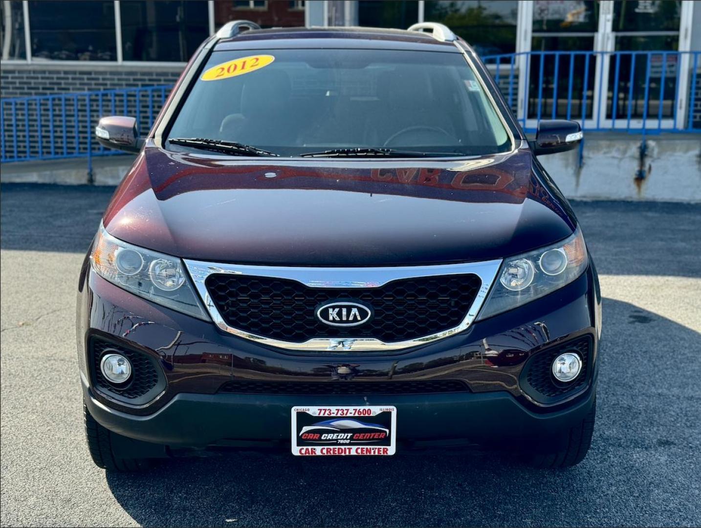 2012 PURPLE Kia Sorento EX 4WD (5XYKUCA62CG) with an 2.4L L4 DOHC 16V engine, 6-Speed Automatic transmission, located at 7600 S Western Ave., Chicago, IL, 60620, (773) 918-3980, 0.000000, 0.000000 - Photo#1