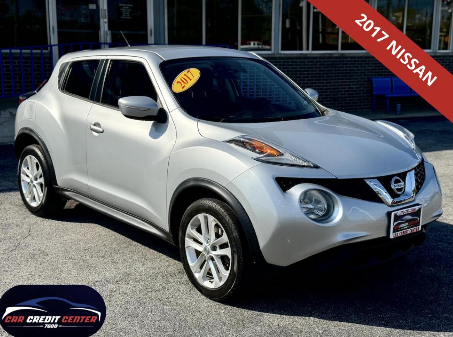 2017 SILVER Nissan Juke S FWD (JN8AF5MR2HT) with an 1.6L L4 DOHC 16V TURBO engine, CVT transmission, located at 7600 S Western Ave., Chicago, IL, 60620, (773) 918-3980, 0.000000, 0.000000 - Photo#0