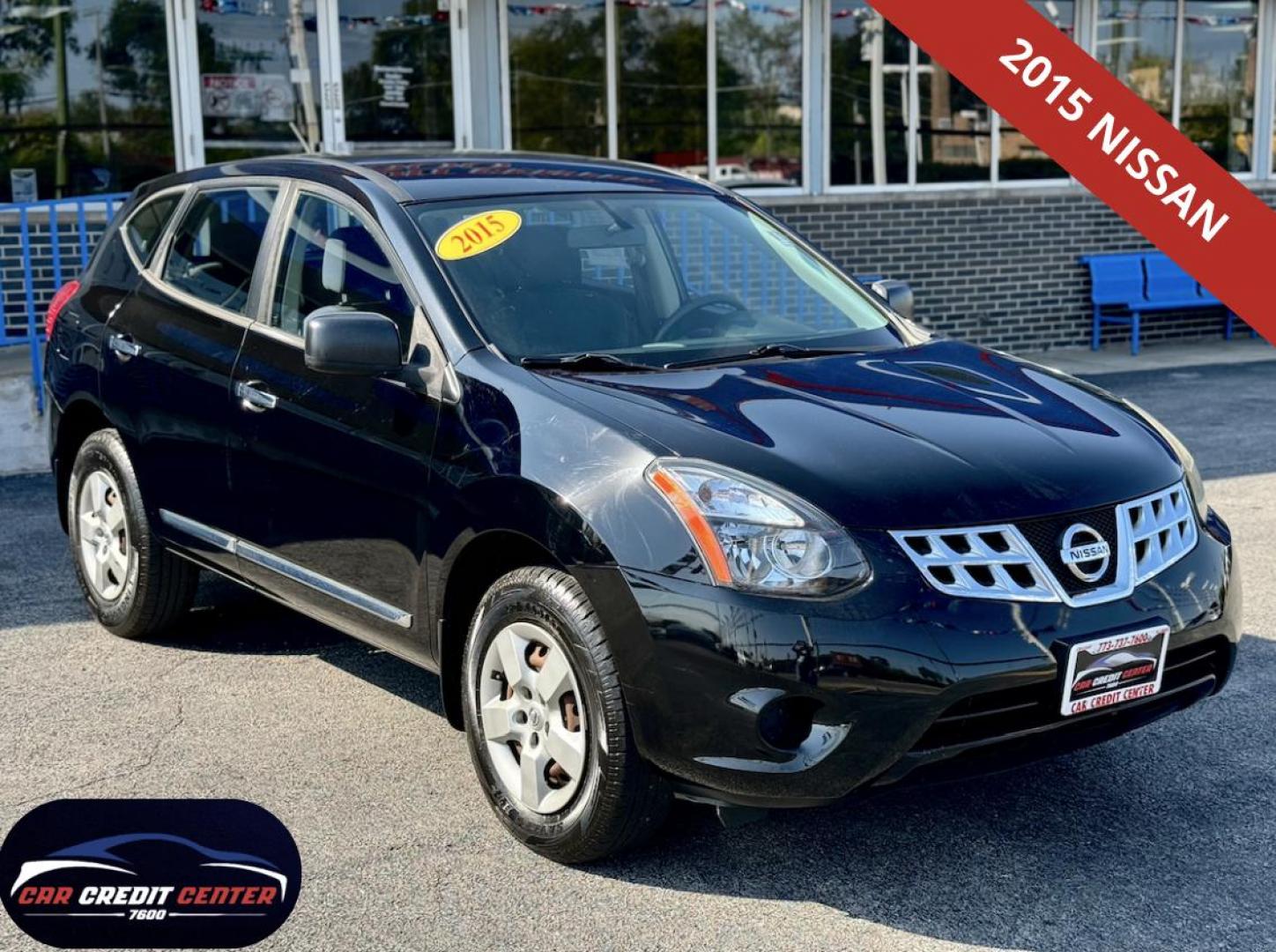 2015 BLACK Nissan Rogue Select S 2WD (JN8AS5MT4FW) with an 2.5L L4 DOHC 16V engine, Continuously Variable Transmission transmission, located at 7600 S Western Ave., Chicago, IL, 60620, (773) 918-3980, 0.000000, 0.000000 - Photo#0