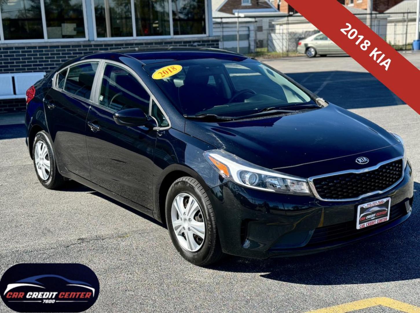 2018 BLACK Kia Forte LX 6M (3KPFK4A77JE) with an 2.0L L4 DOHC 16V engine, 6M transmission, located at 7600 S Western Ave., Chicago, IL, 60620, (773) 918-3980, 0.000000, 0.000000 - Photo#0