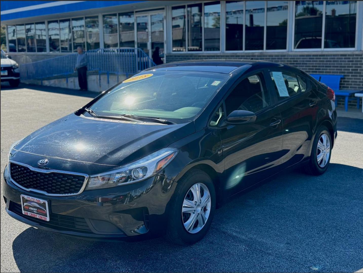 2018 BLACK Kia Forte LX 6M (3KPFK4A77JE) with an 2.0L L4 DOHC 16V engine, 6M transmission, located at 7600 S Western Ave., Chicago, IL, 60620, (773) 918-3980, 0.000000, 0.000000 - Photo#2