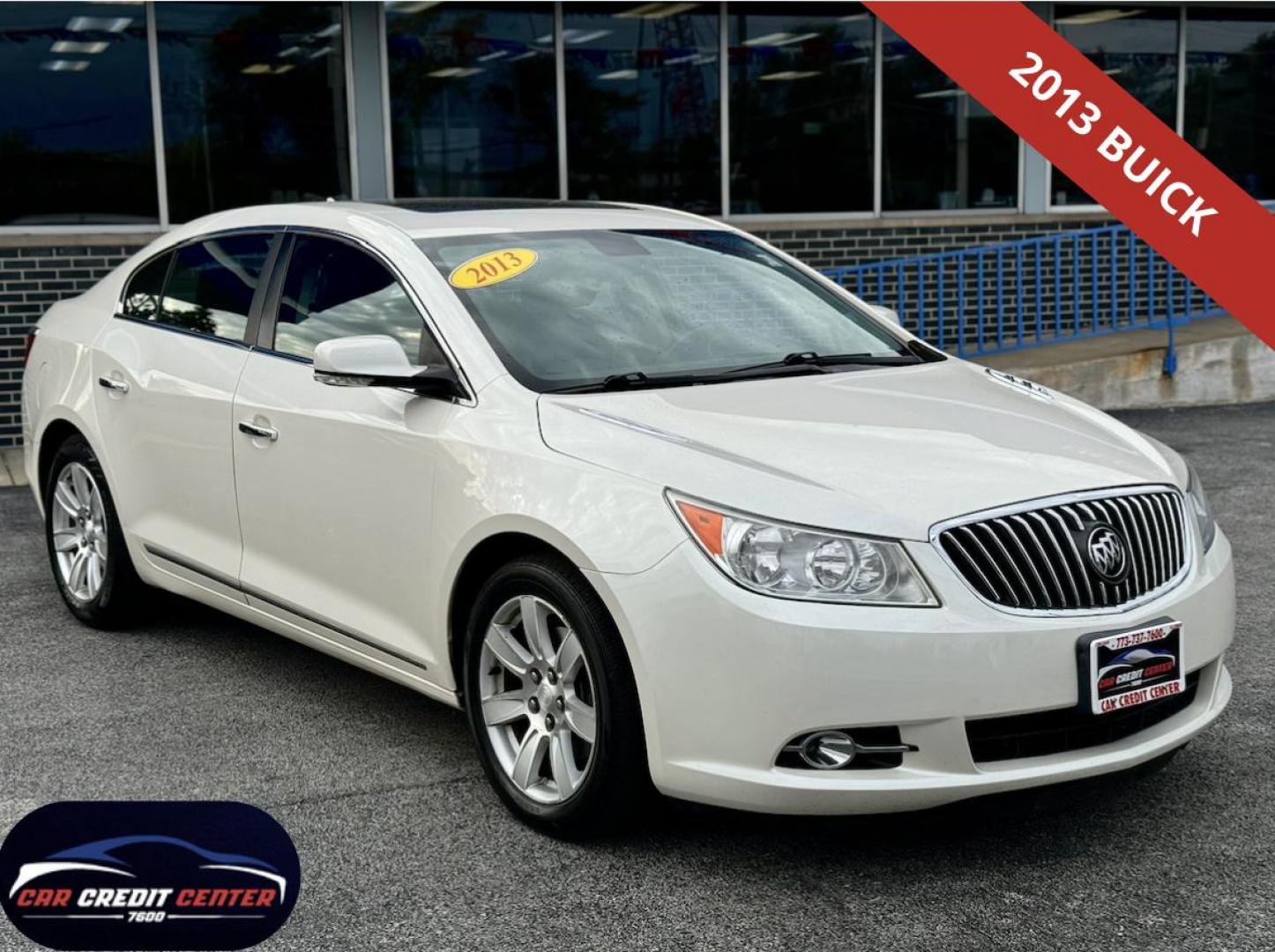 2013 WHITE BUICK LACROSSE LEATHER Leather Package (1G4GC5E39DF) with an 3.6L V6 DOHC 24V engine, 6-Speed Automatic transmission, located at 7600 S Western Ave., Chicago, IL, 60620, (773) 918-3980, 0.000000, 0.000000 - Photo#0