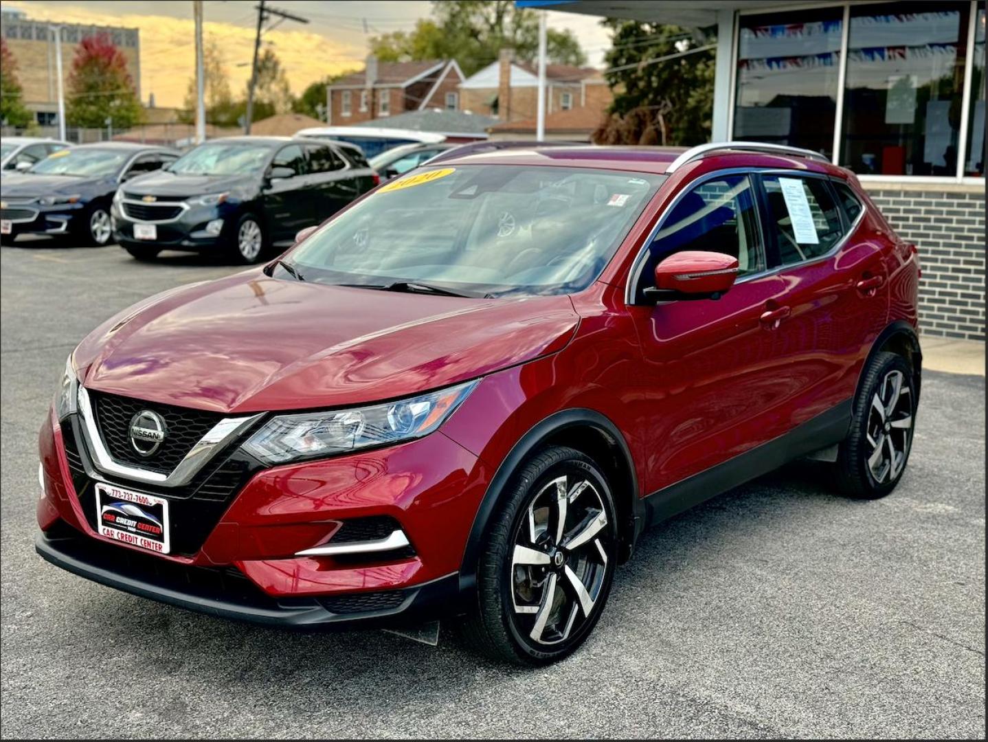 2020 RED Nissan Rogue Sport S (JN1BJ1CV3LW) with an 2.0L L4 DOHC 16V engine, CVT transmission, located at 7600 S Western Ave., Chicago, IL, 60620, (773) 918-3980, 0.000000, 0.000000 - Photo#2