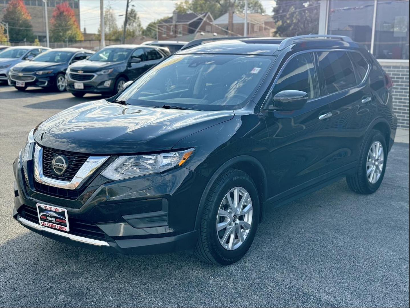 2019 BLACK Nissan Rogue SV 2WD (5N1AT2MT4KC) with an 2.5L L4 DOHC 16V engine, CVT transmission, located at 7600 S Western Ave., Chicago, IL, 60620, (773) 918-3980, 0.000000, 0.000000 - Photo#1