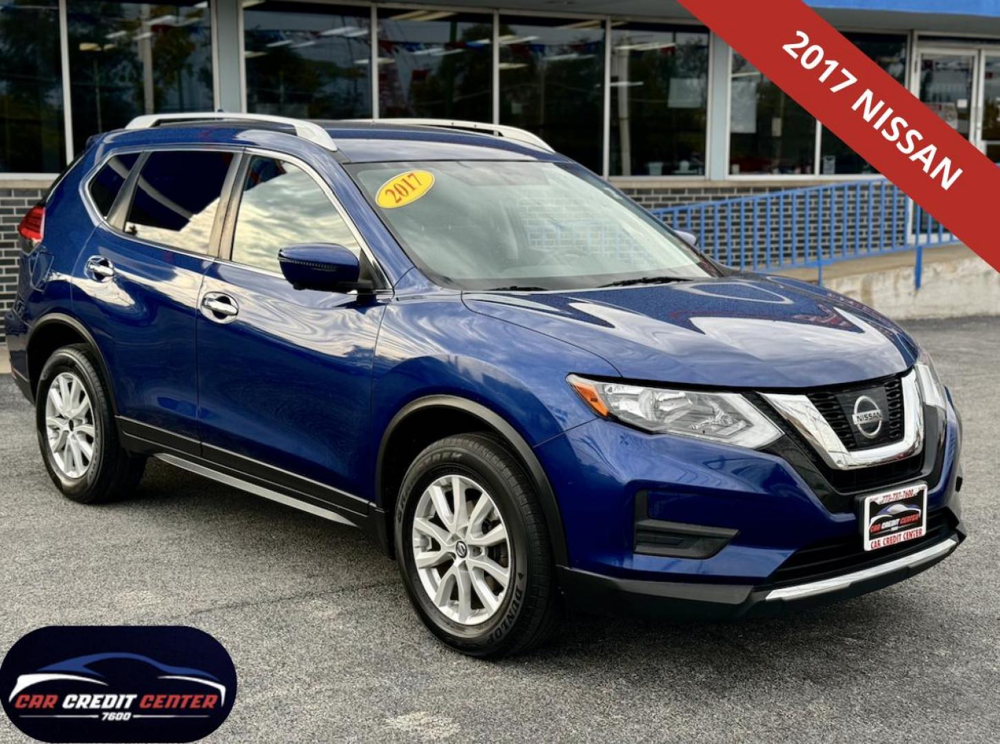 2017 BLUE Nissan Rogue SL AWD (JN8AT2MV2HW) with an 2.5L L4 DOHC 16V engine, CVT transmission, located at 7600 S Western Ave., Chicago, IL, 60620, (773) 918-3980, 0.000000, 0.000000 - Photo#0