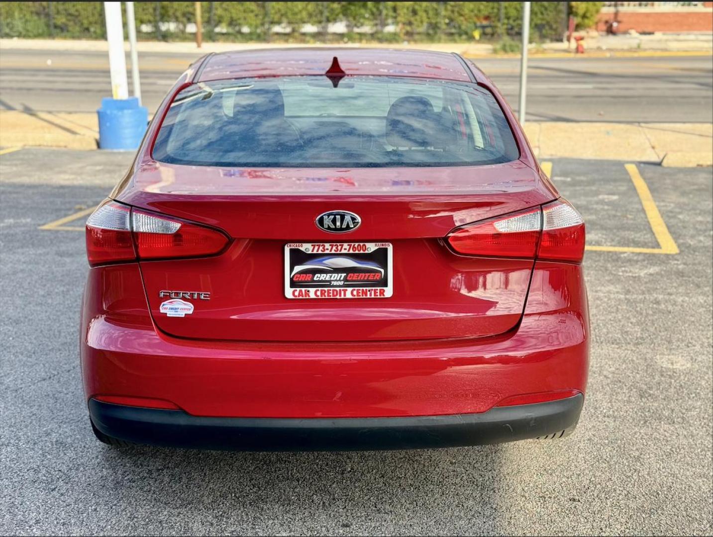 2016 RED Kia Forte LX w/Popular Package (KNAFK4A67G5) with an 1.8L L4 DOHC 16V engine, located at 7600 S Western Ave., Chicago, IL, 60620, (773) 918-3980, 0.000000, 0.000000 - Photo#3