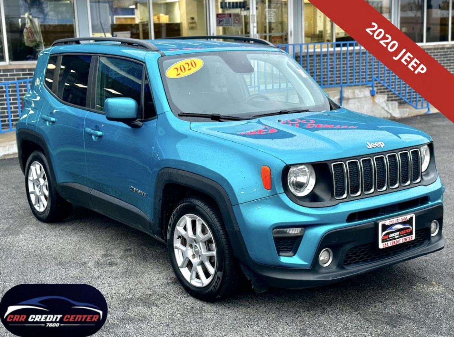 2020 BLUE Jeep Renegade Latitude (ZACNJABB1LP) with an 2.4L L4 DOHC 16V engine, 9A transmission, located at 7600 S Western Ave., Chicago, IL, 60620, (773) 918-3980, 0.000000, 0.000000 - Photo#0