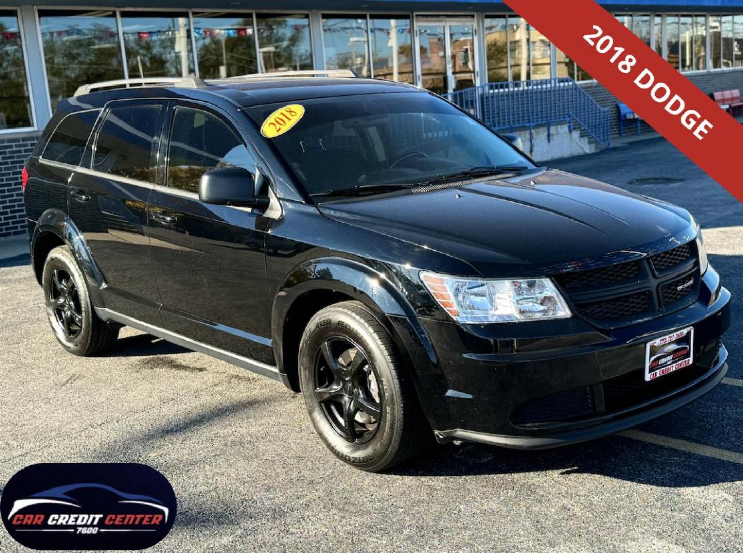 2018 BLACK Dodge Journey SE (3C4PDCAB5JT) with an 2.4L L4 DOHC 16V engine, 4A transmission, located at 7600 S Western Ave., Chicago, IL, 60620, (773) 918-3980, 0.000000, 0.000000 - Photo#0