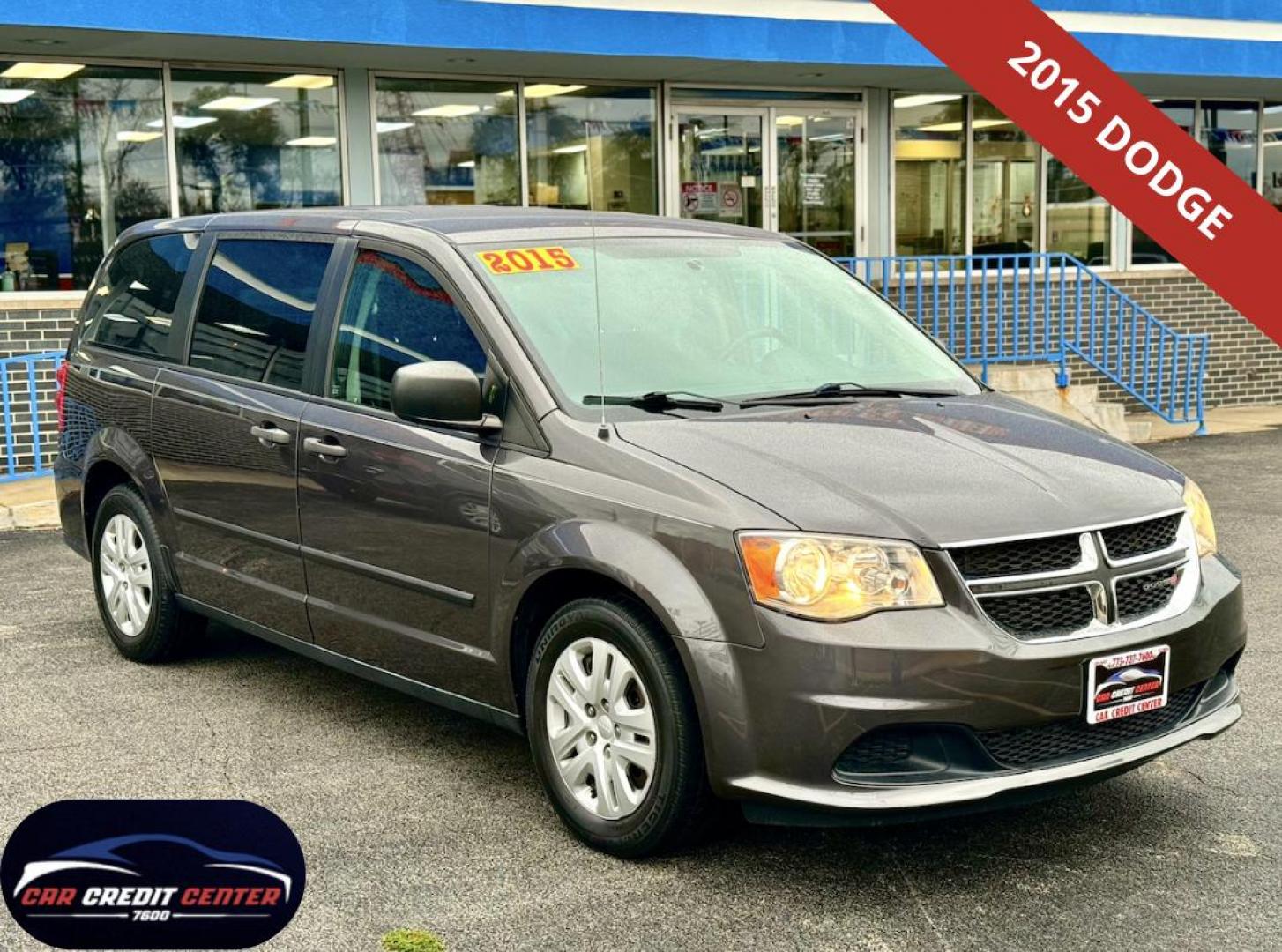 2015 GRAY Dodge Grand Caravan SE (2C4RDGBG2FR) with an 3.6L V6 DOHC 24V engine, 6-Speed Automatic transmission, located at 7600 S Western Ave., Chicago, IL, 60620, (773) 918-3980, 0.000000, 0.000000 - Photo#0