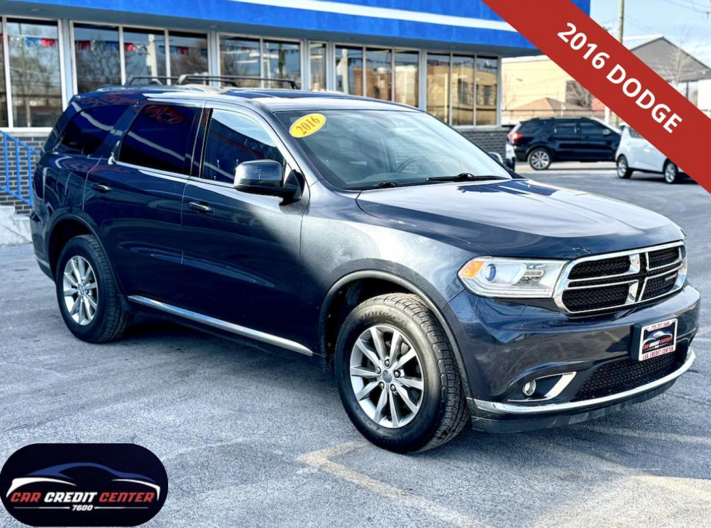 2016 BLACK Dodge Durango SXT AWD (1C4RDJAGXGC) with an 3.6L V6 DOHC 24V engine, 8A transmission, located at 7600 S Western Ave., Chicago, IL, 60620, (773) 918-3980, 0.000000, 0.000000 - Photo#0